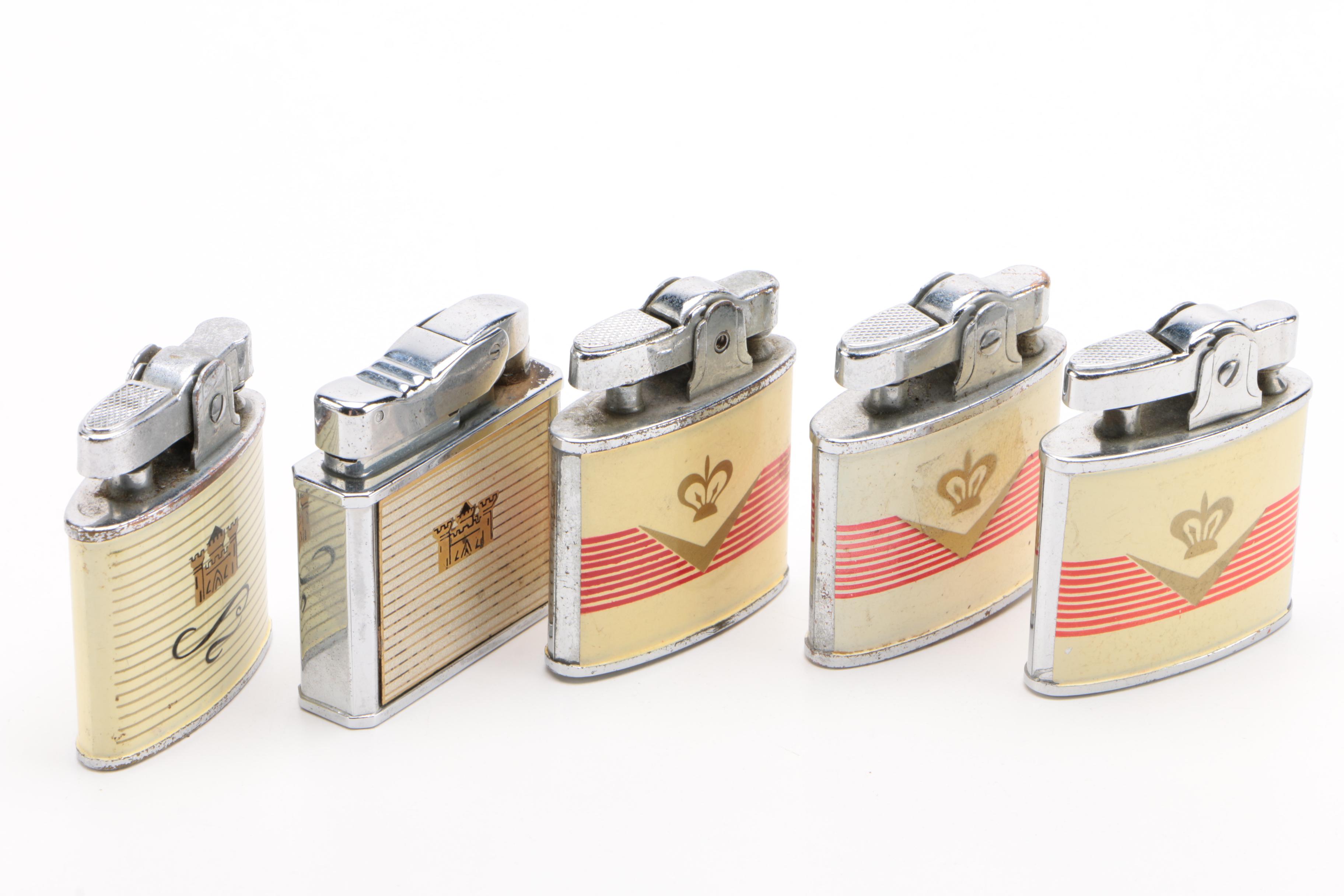 Cigarette Lighters Including Omega, Buxton, Rogers, and More, Vintage