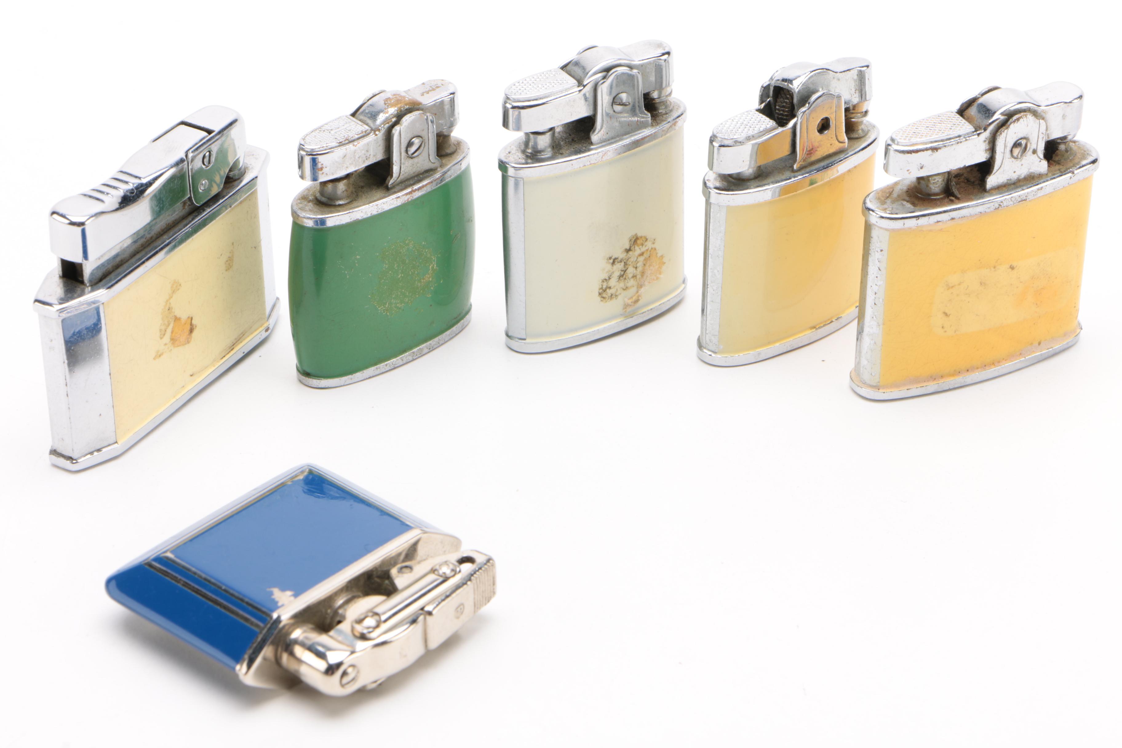 Cigarette Lighters Including Omega, Buxton, Rogers, and More, Vintage