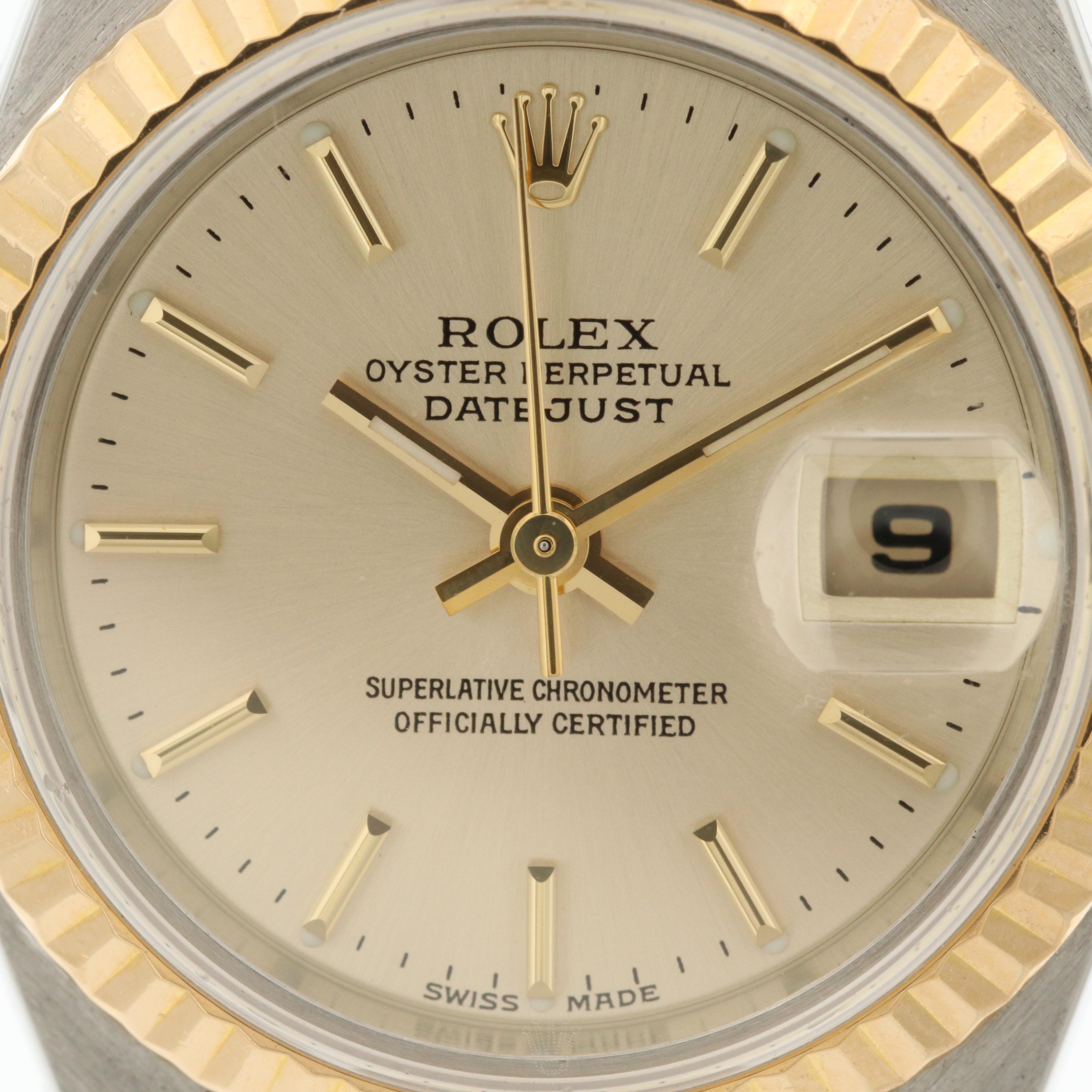 Rolex Datejust 18K Gold and Stainless Steel Automatic Watch