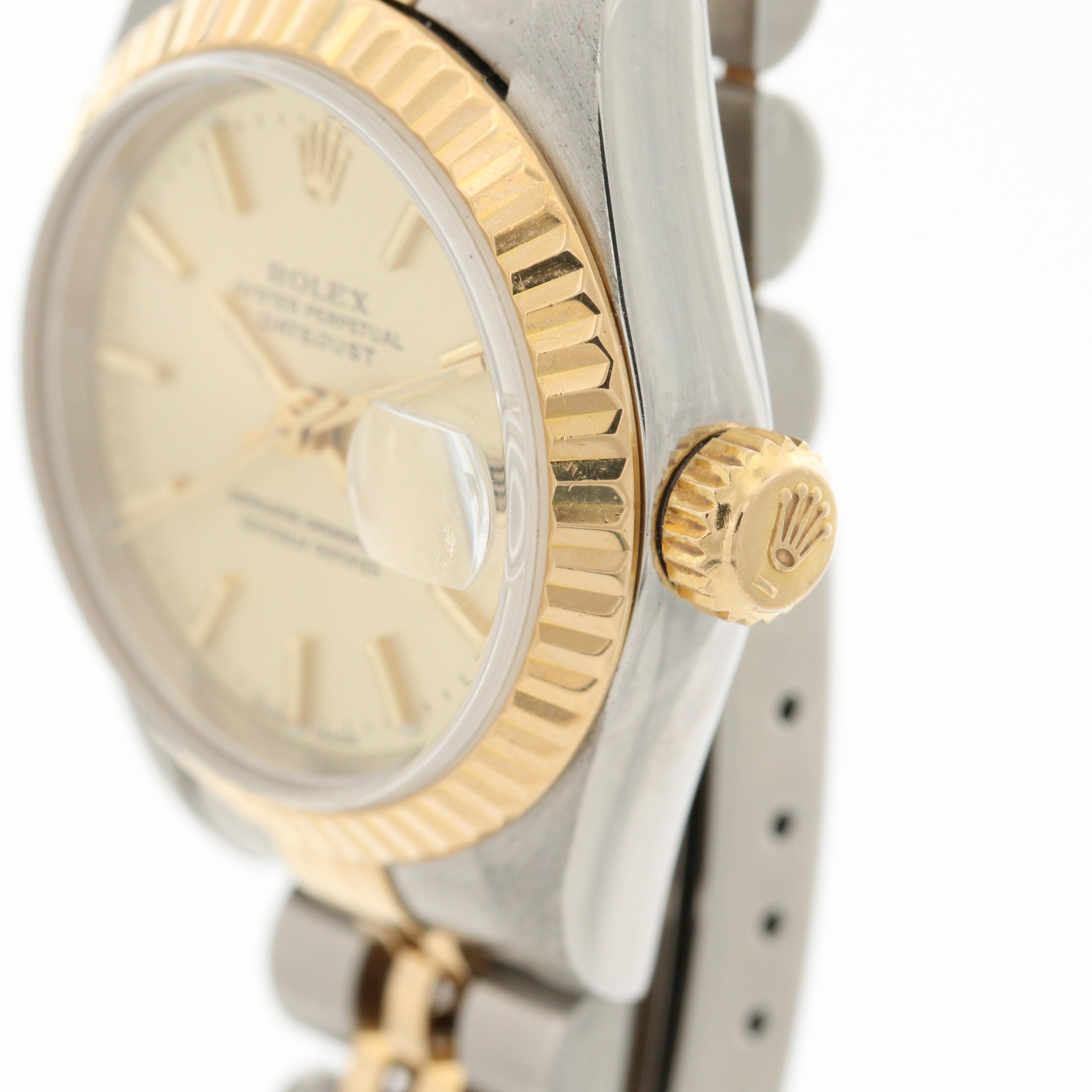 Rolex Datejust 18K Gold and Stainless Steel Automatic Watch