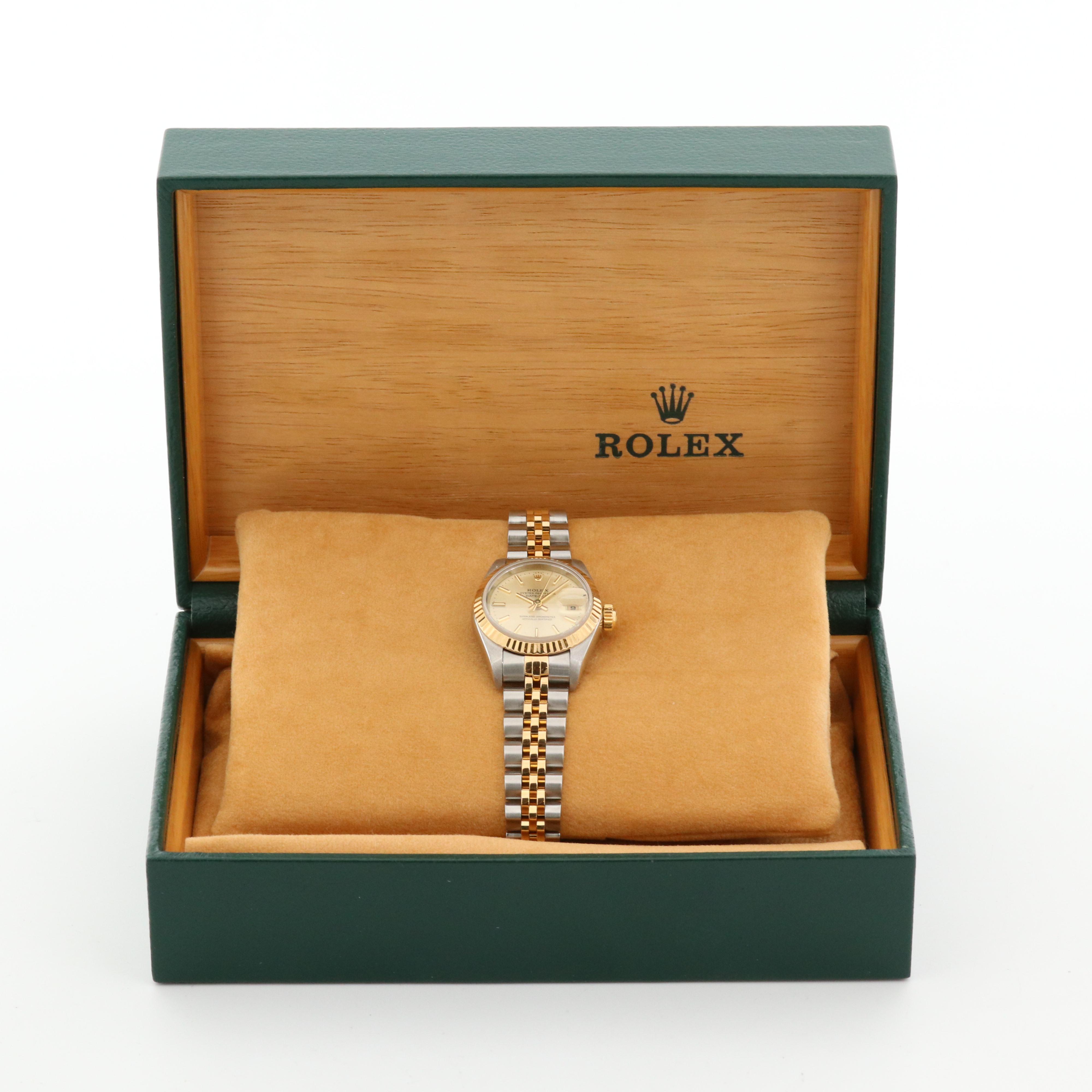 Rolex Datejust 18K Gold and Stainless Steel Automatic Watch