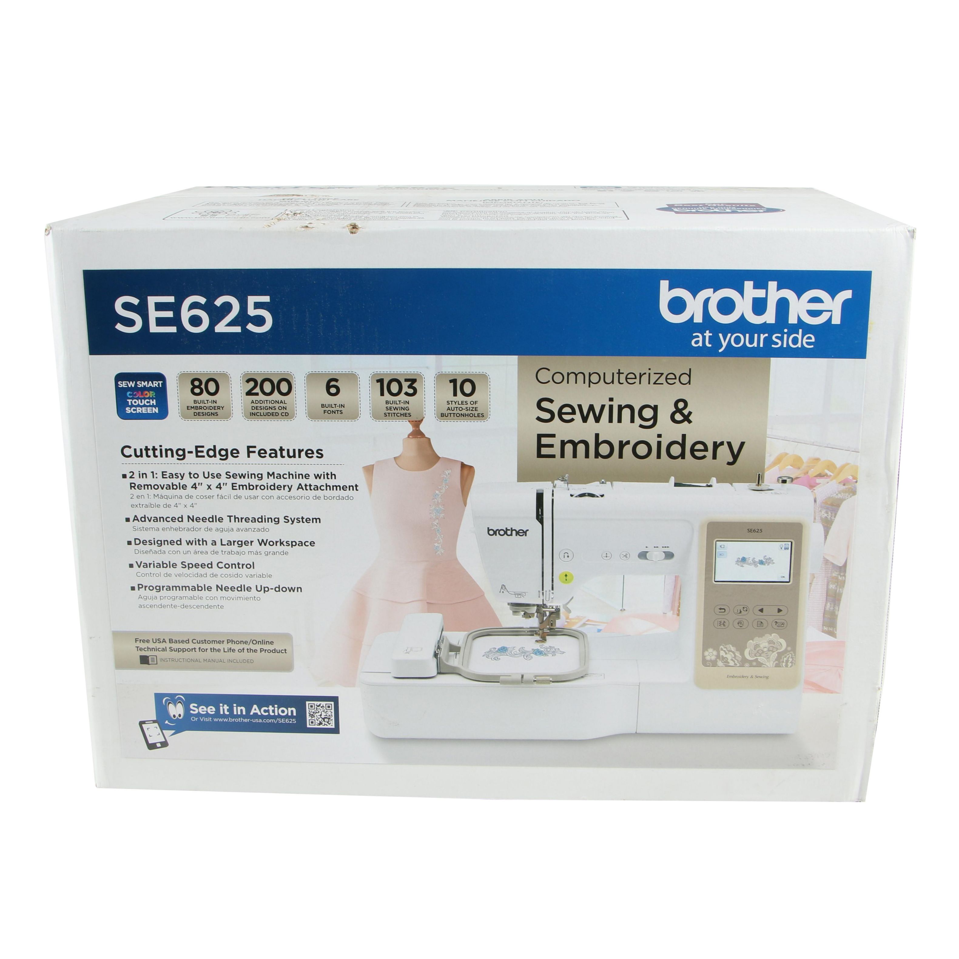 Brother SE625 Combination Computerized Embroidery and Sewing Machine