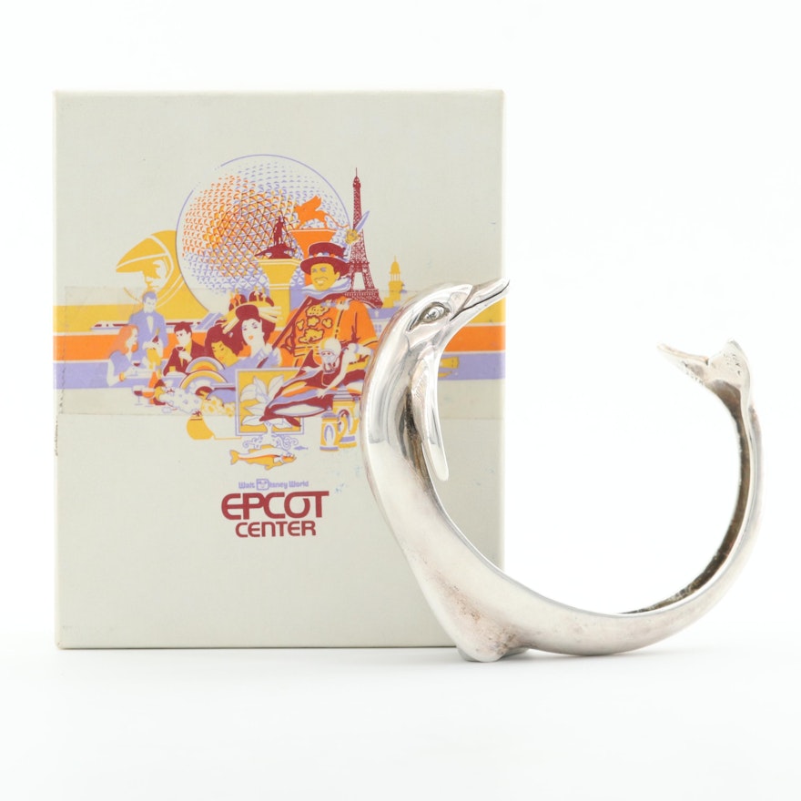 Kabana Sterling Silver Dolphin Cuff
