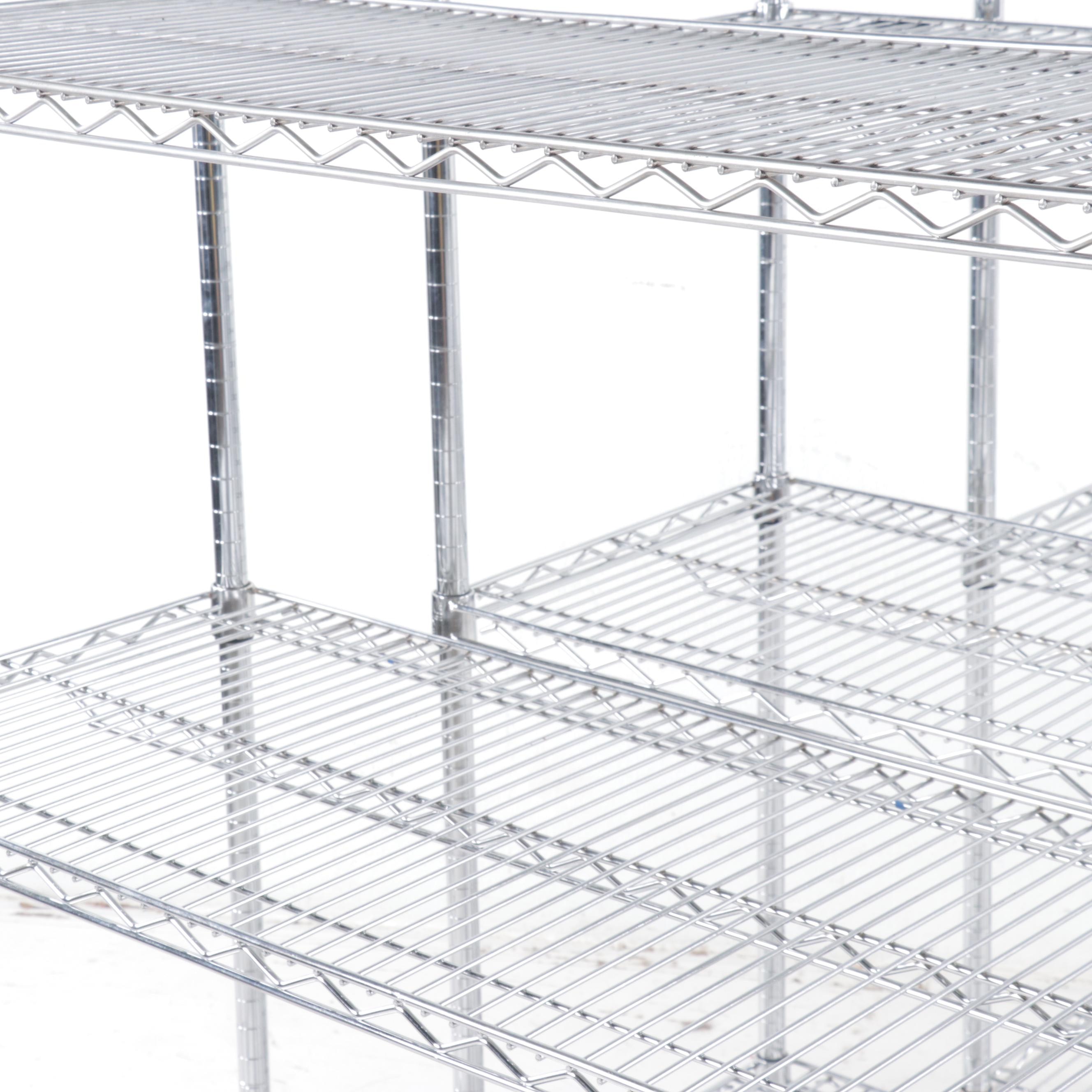 Uline Metal Industrial Rolling Storage Shelves