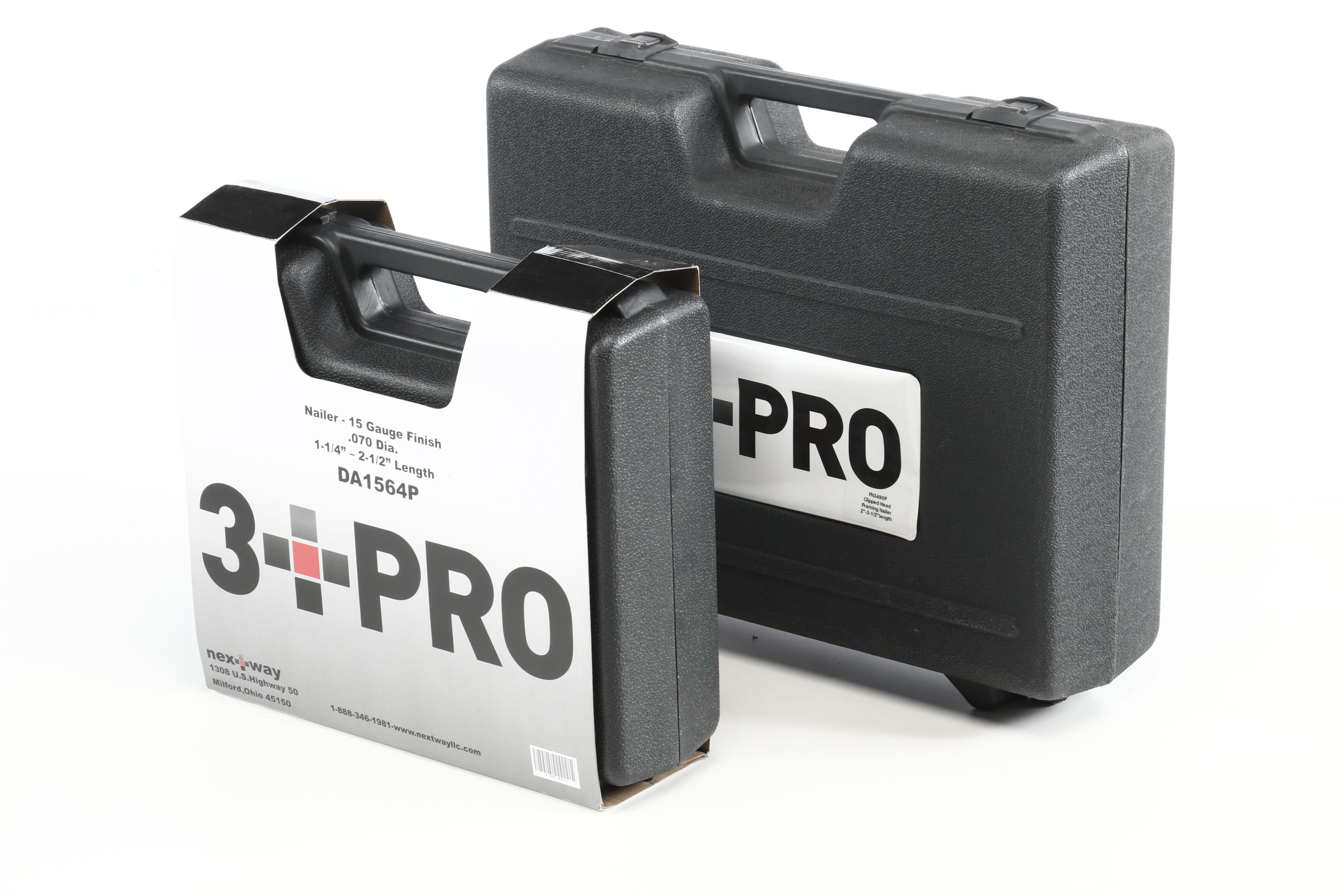 Nexway 3 Pro Model DA1564P 15 Gauge and Framing Nailers in Storage Cases