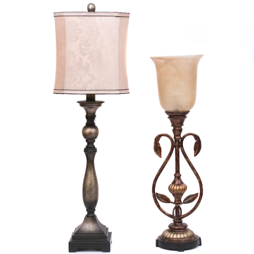 Contemporary Cast Metal Table Lamps