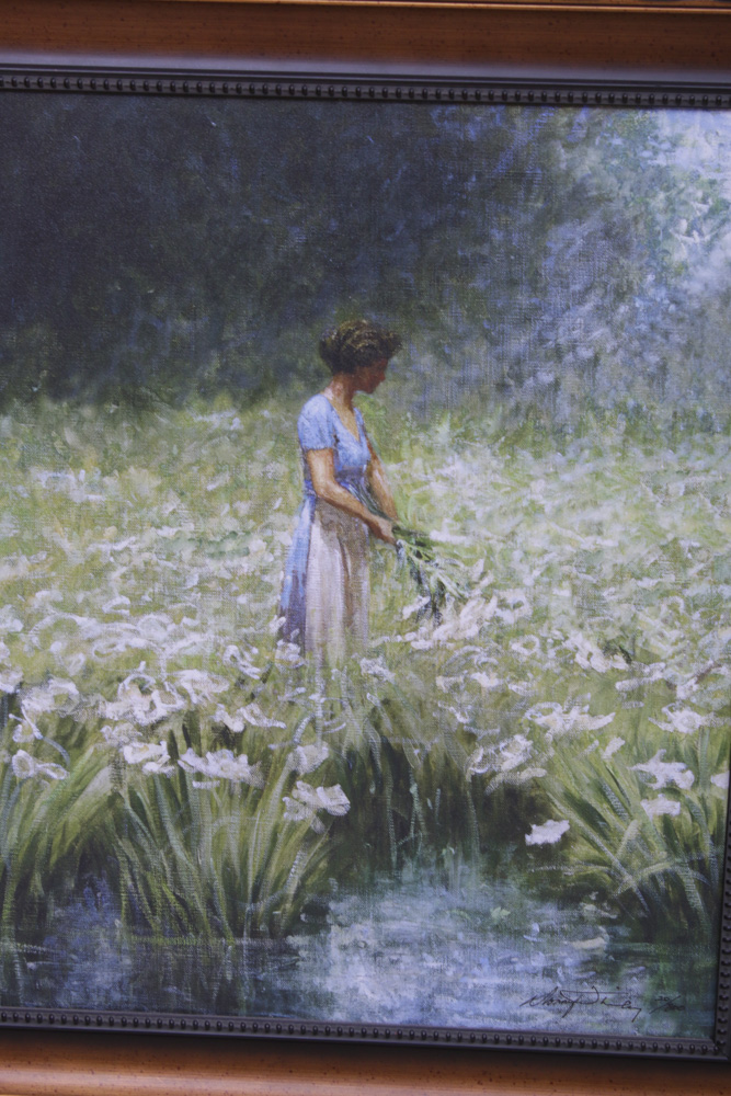 Donny Finley Giclee Print "Blue Dress"