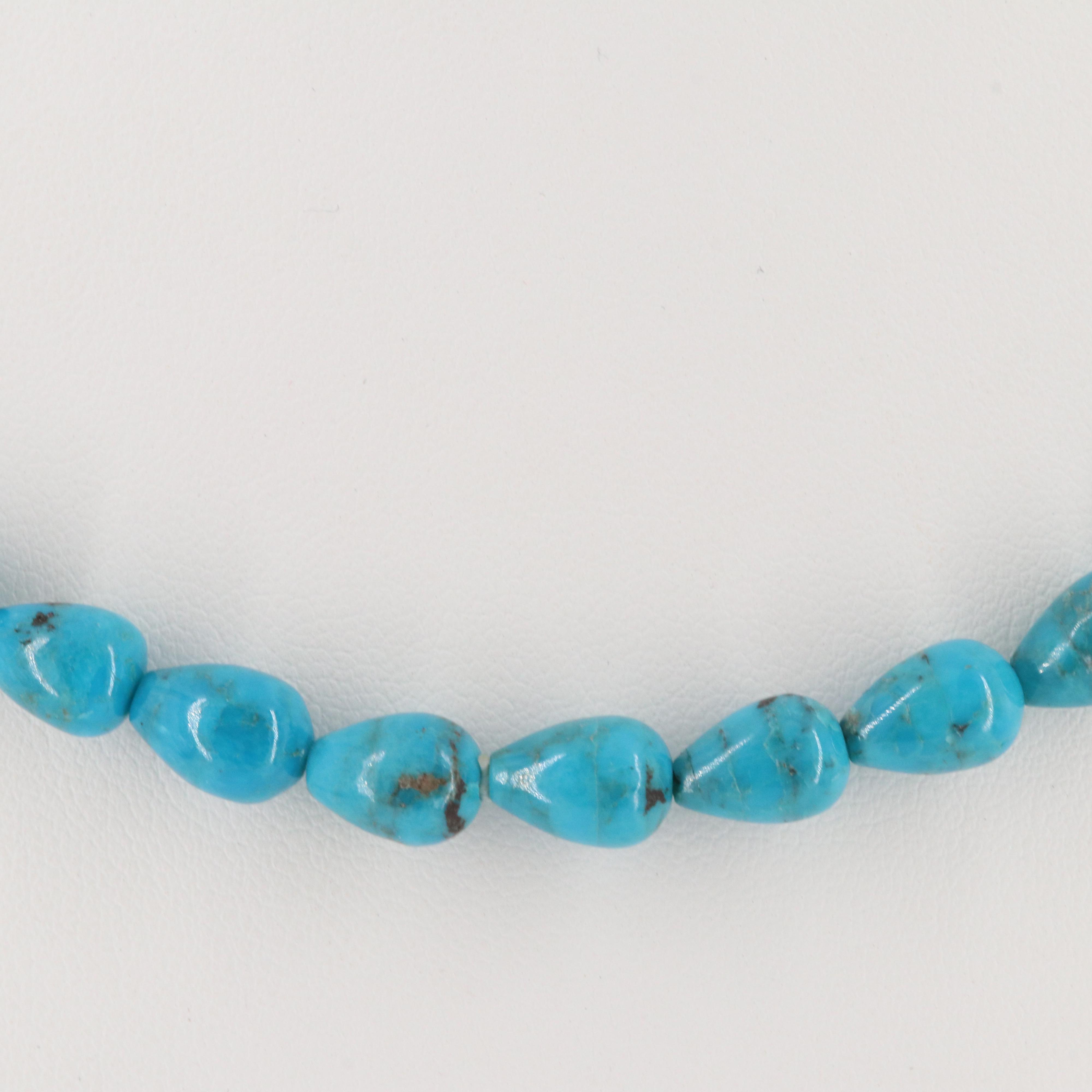 Michael Dawkins Sterling Silver Chrysocolla Necklace