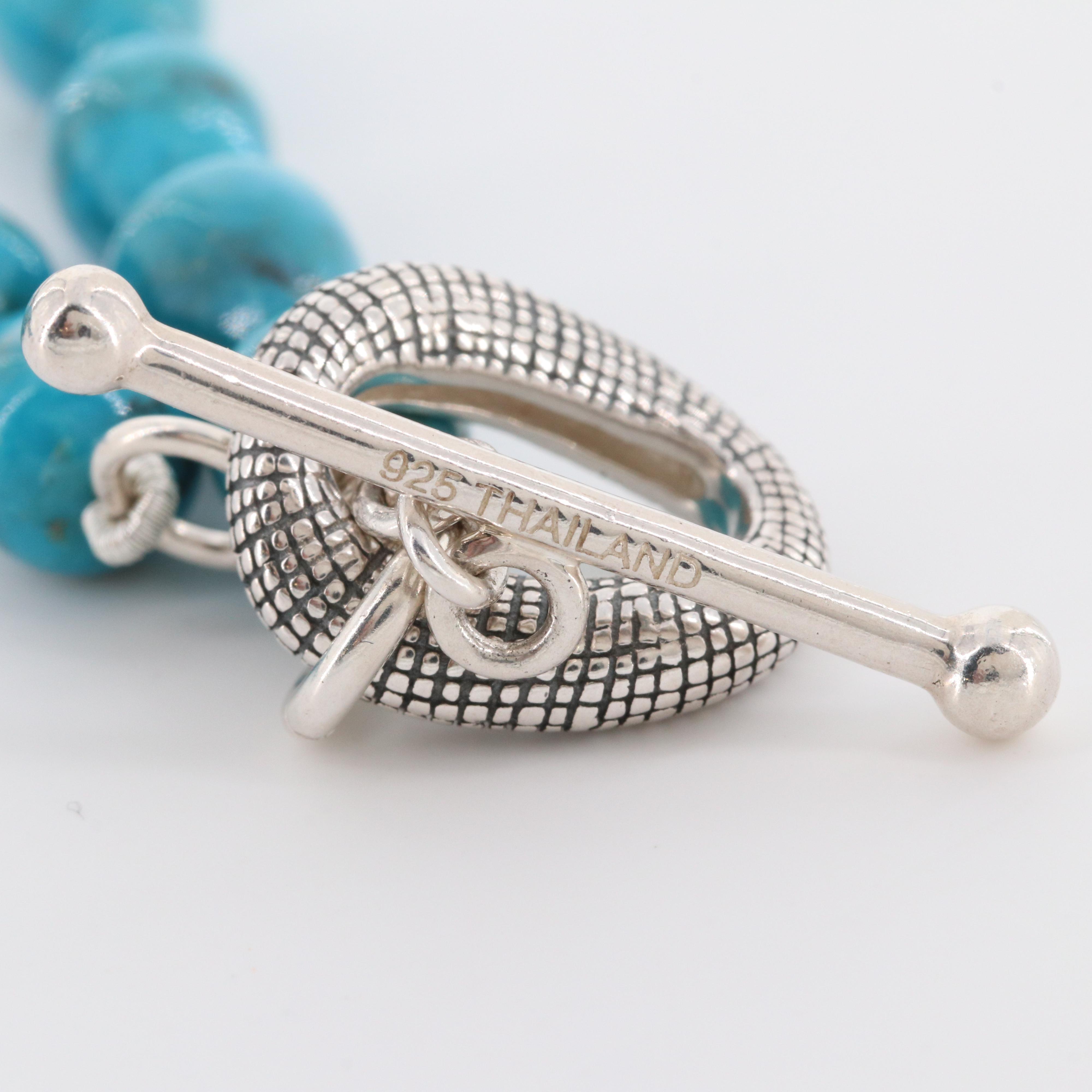 Michael Dawkins Sterling Silver Chrysocolla Necklace