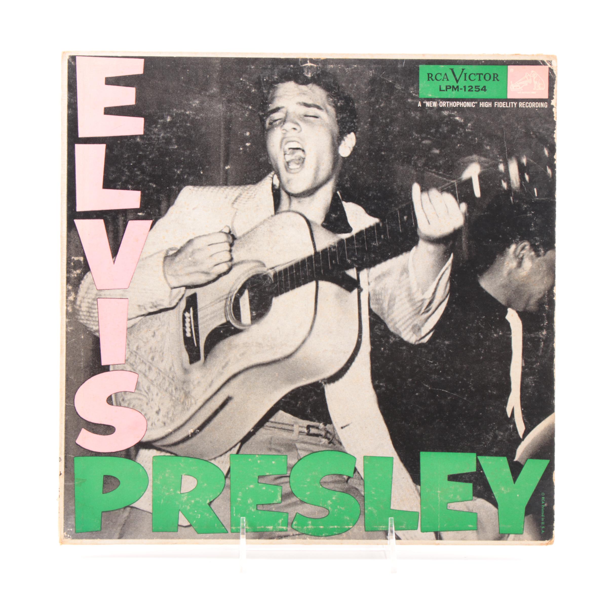 Elvis Presley Record Albums including "Elvis' Golden Records" LP, 1950s