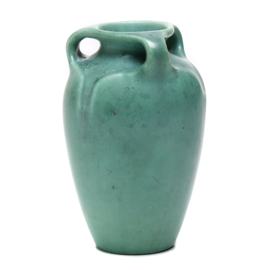 1935 Rookwood Green Matte Vase