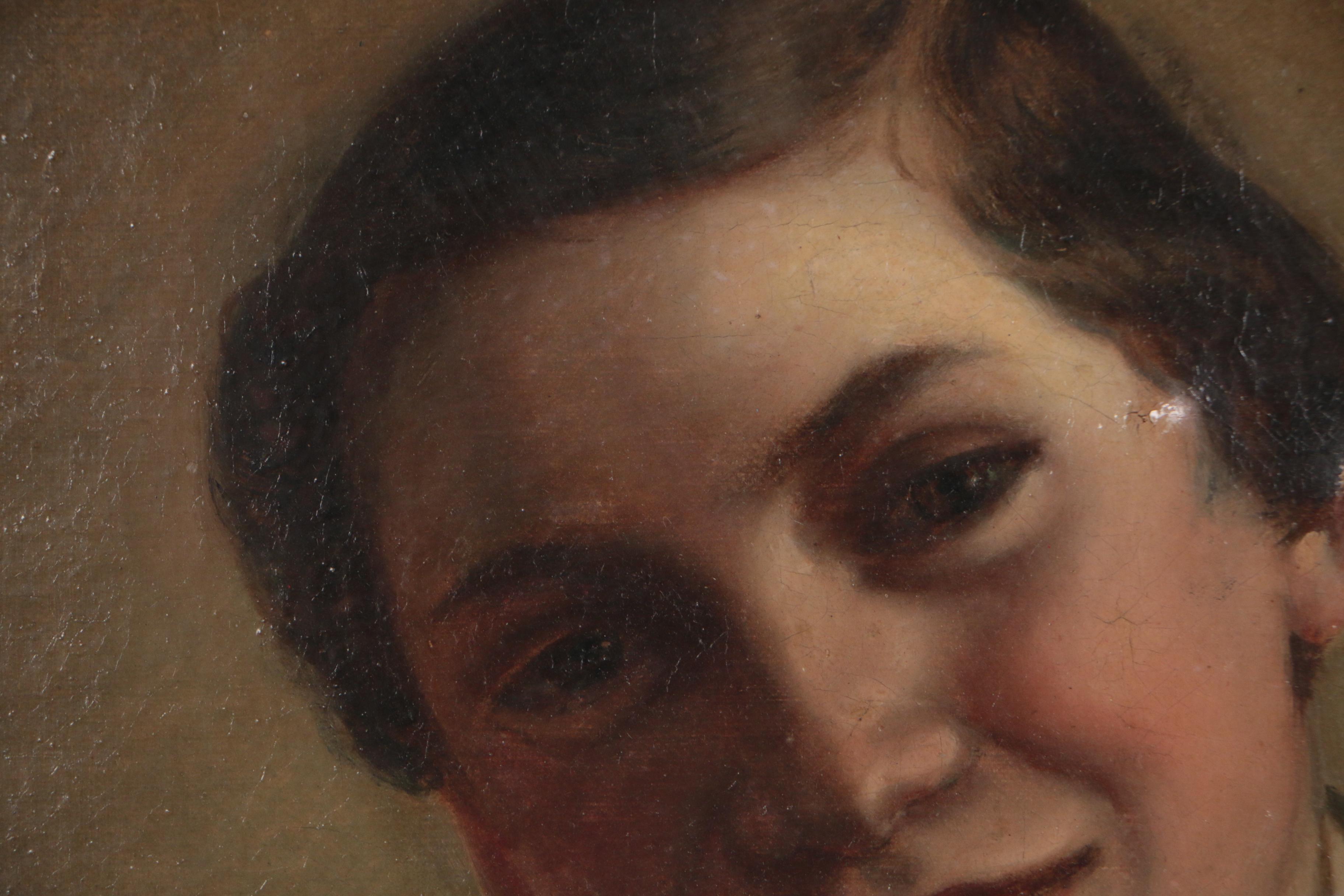 Johann Baptist Reiter Late 19th Century Oil Portrait of a Boy