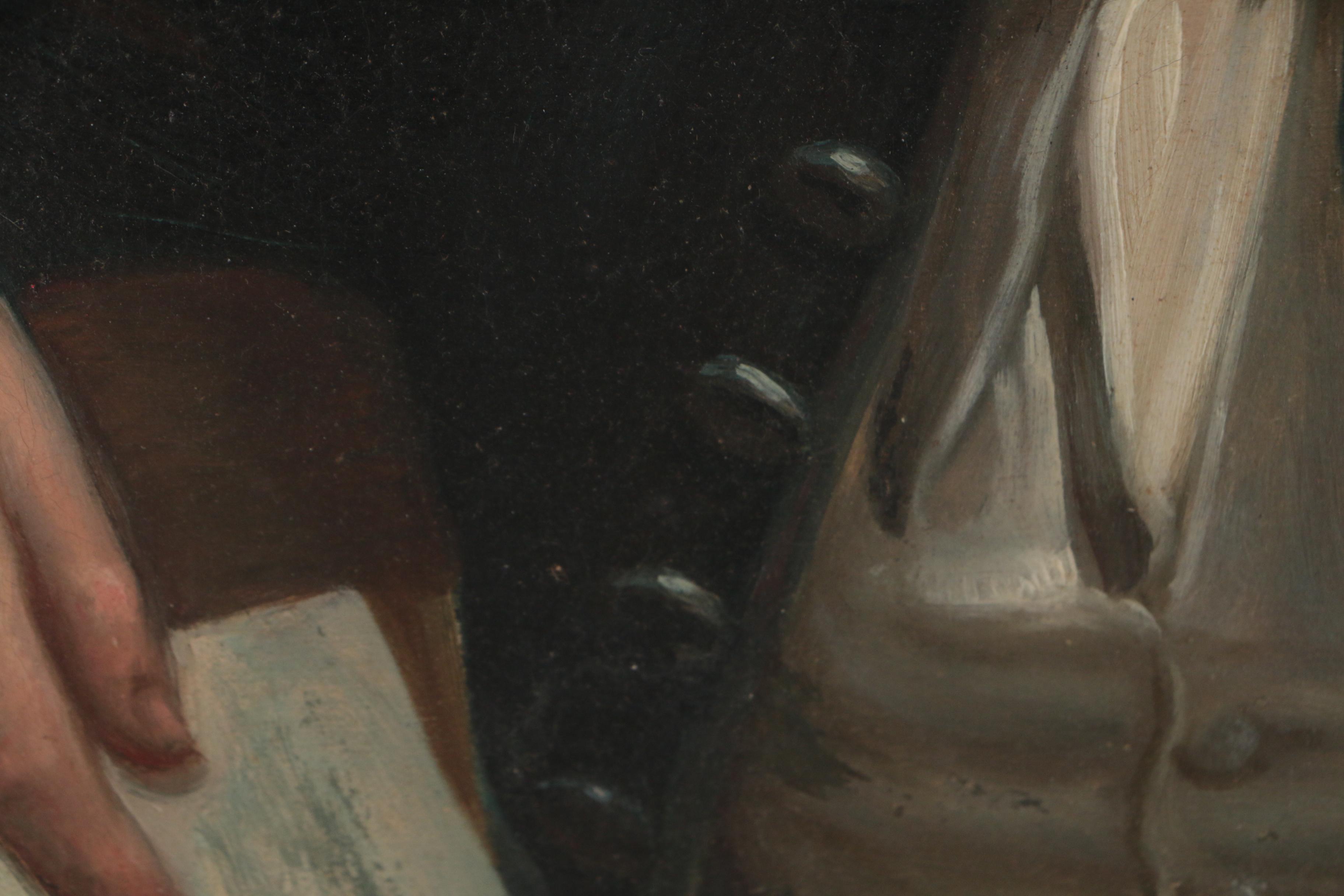 Johann Baptist Reiter Late 19th Century Oil Portrait of a Boy