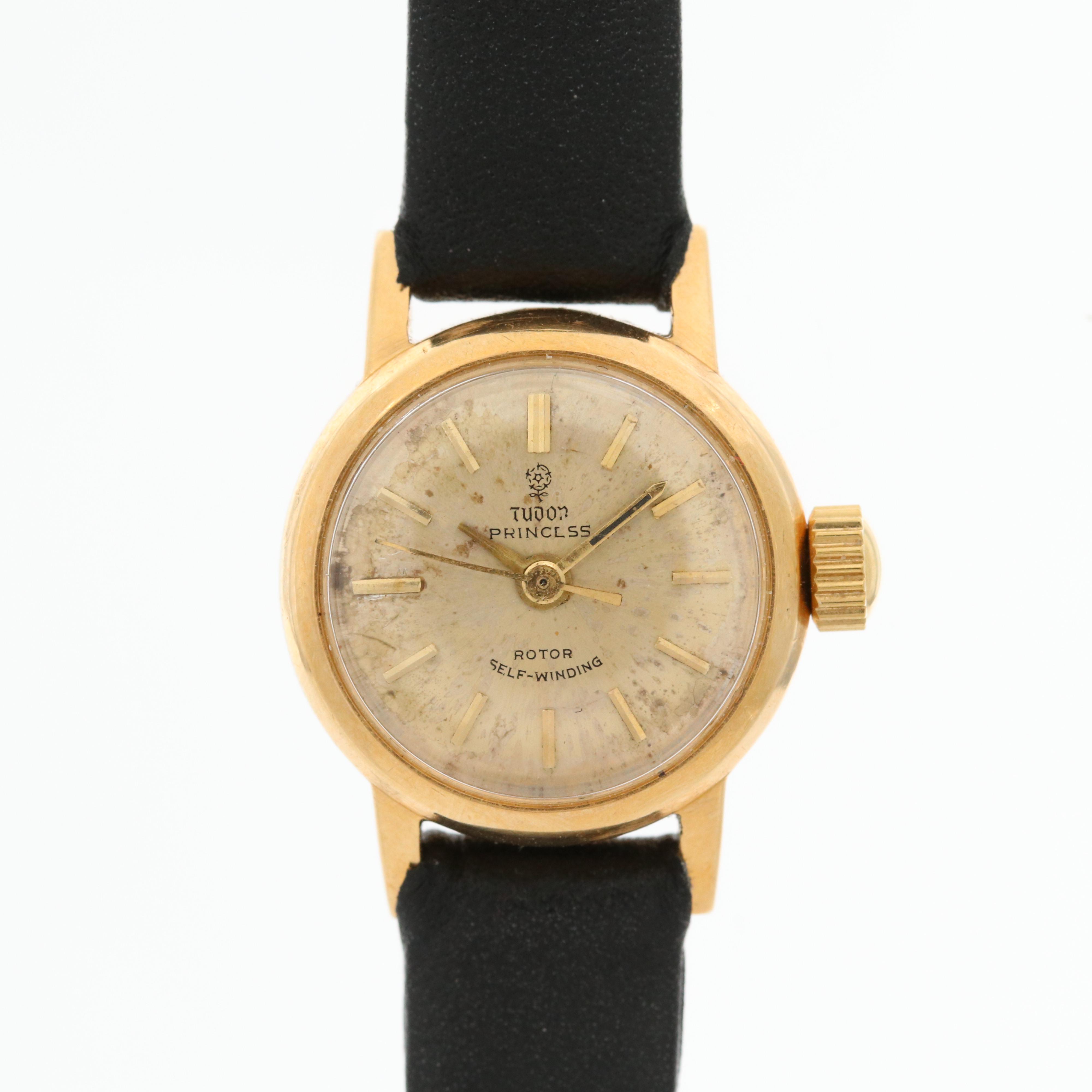Vintage Tudor Princess 18K Gold Automatic Watch