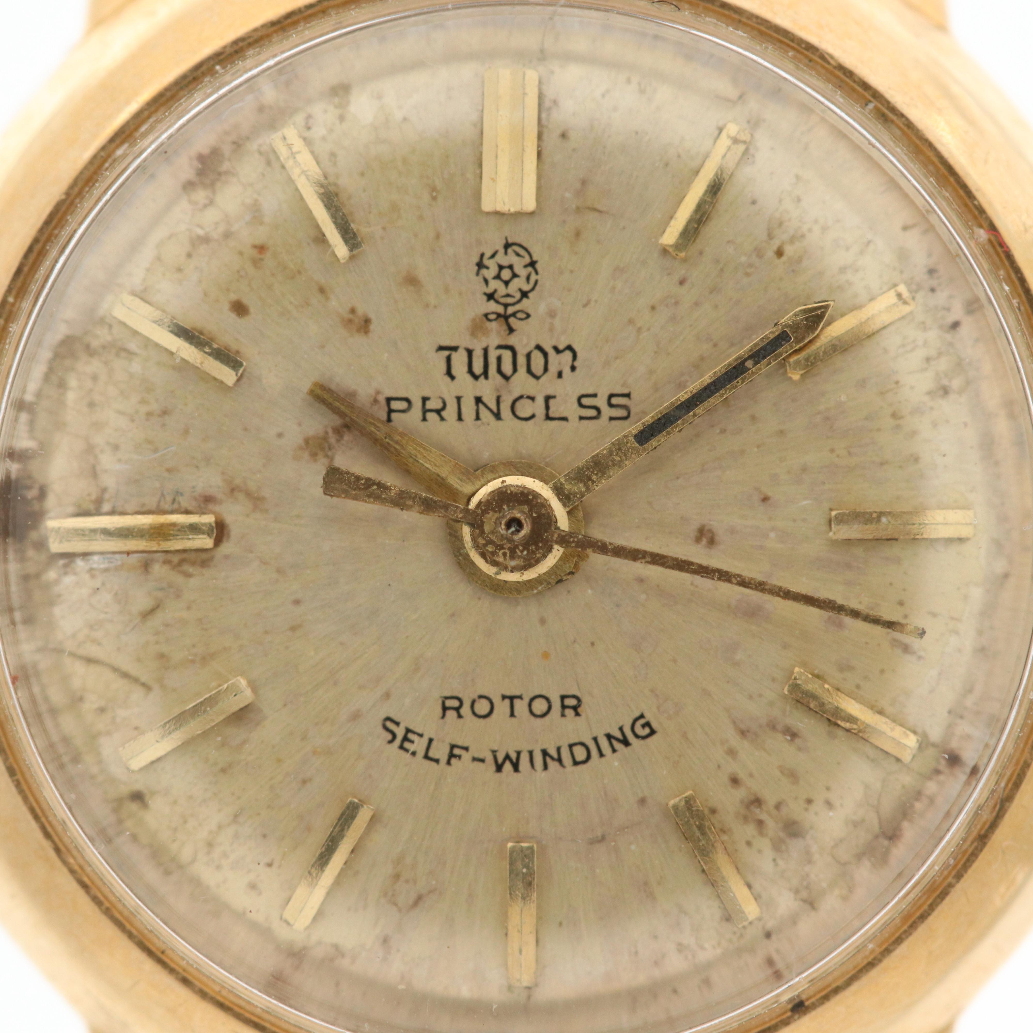 Vintage Tudor Princess 18K Gold Automatic Watch
