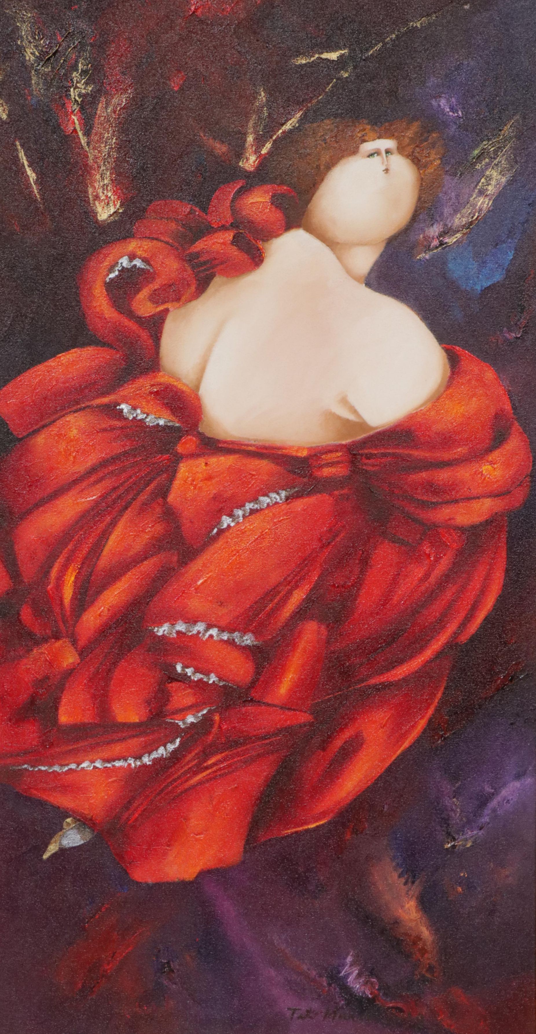 Teté Marella Acrylic and Oil Painting "Te Lo Diré de Espaldas"