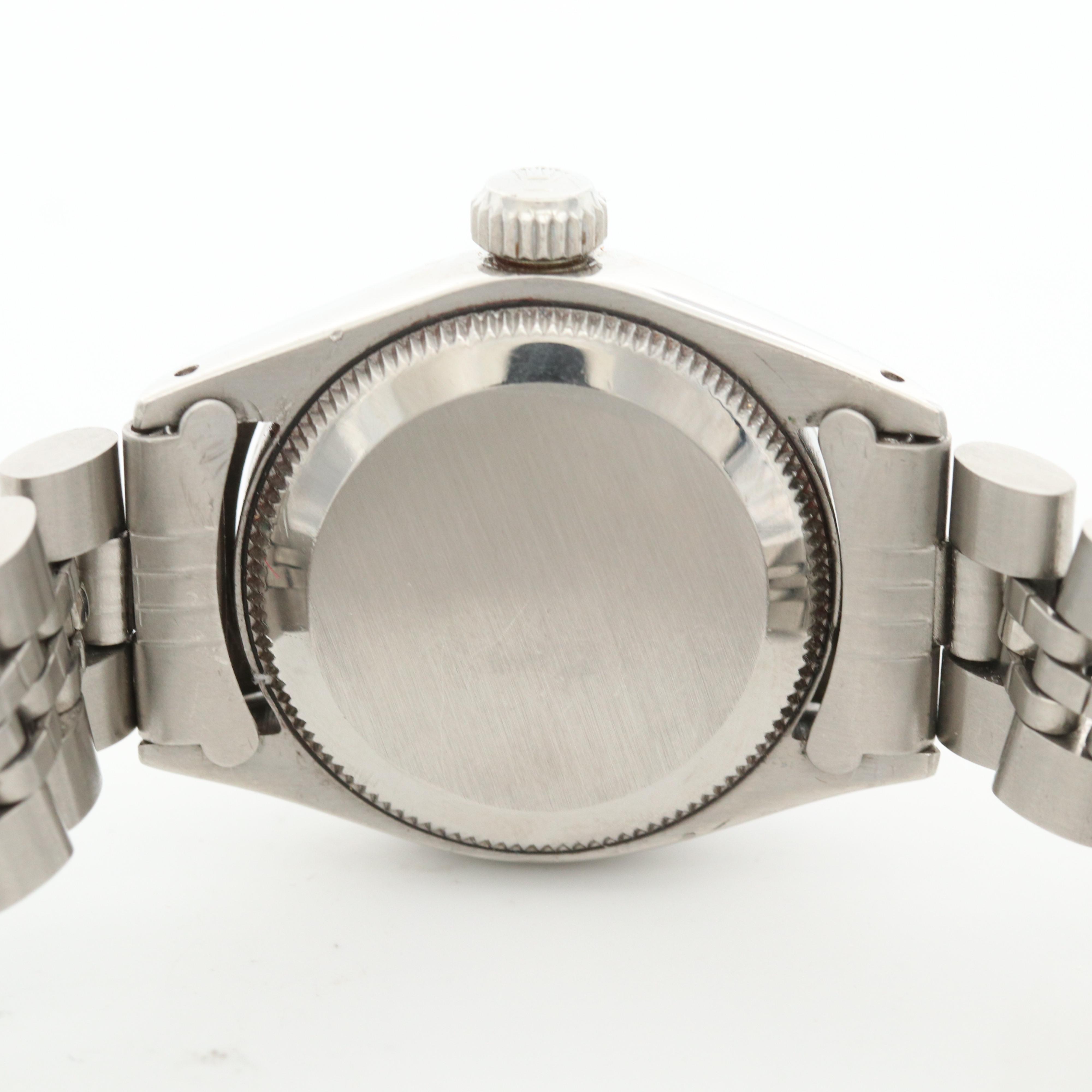 Vintage Rolex Oyster Perpetual Stainless Steel Watch With Sigma Dial