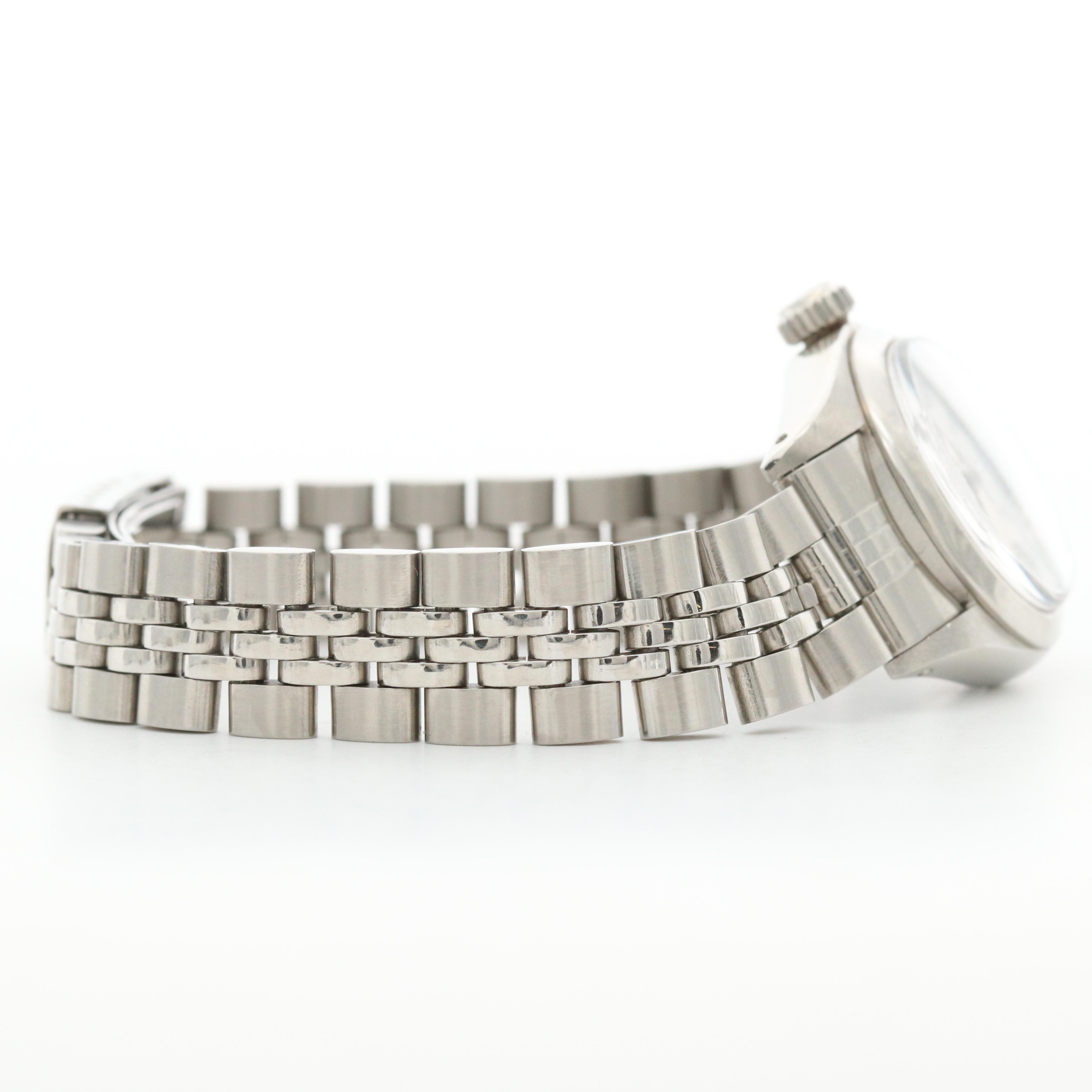 Vintage Rolex Oyster Perpetual Stainless Steel Watch With Sigma Dial