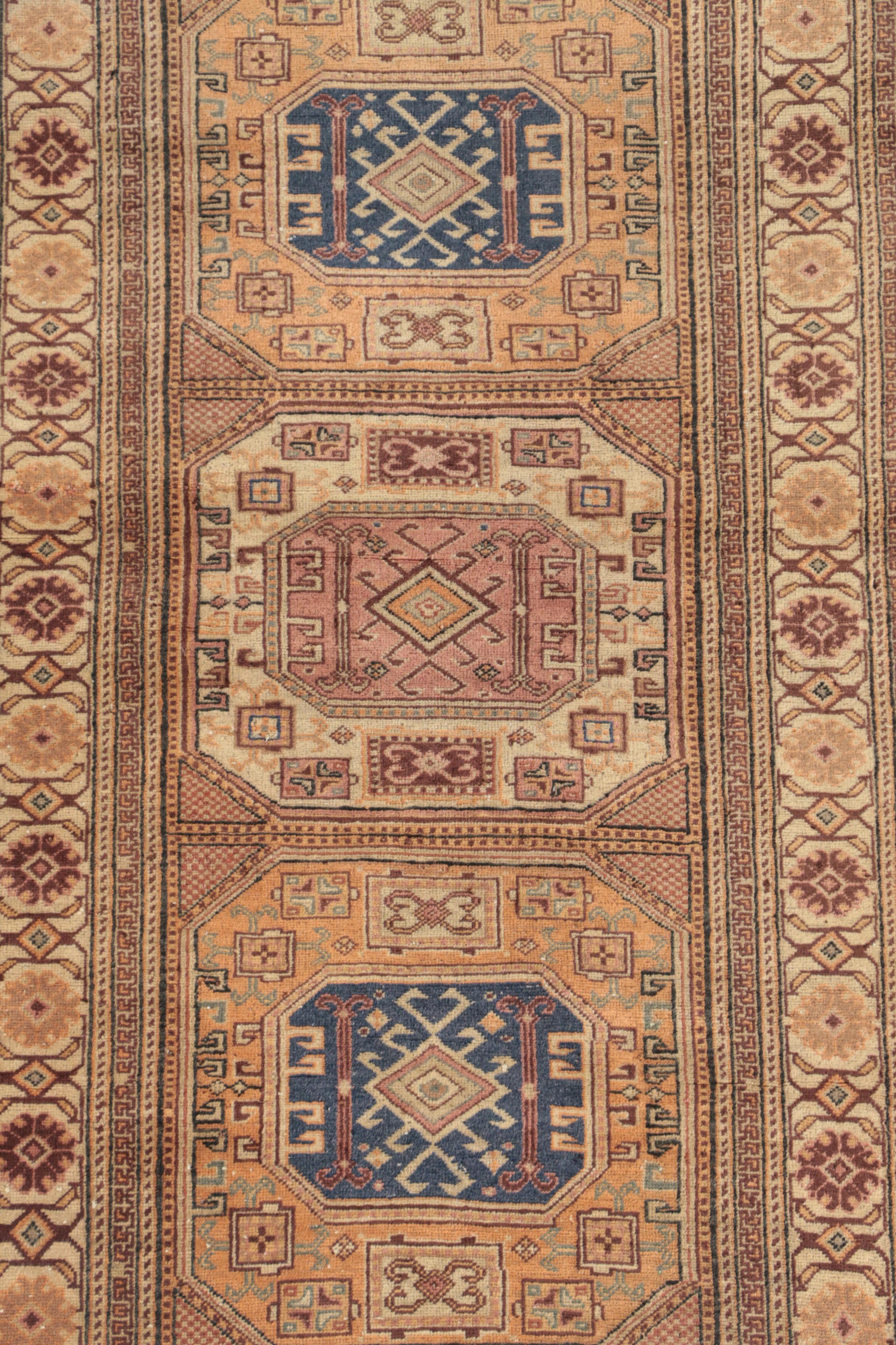 Hand-Knotted Turkish Wool Area Rug