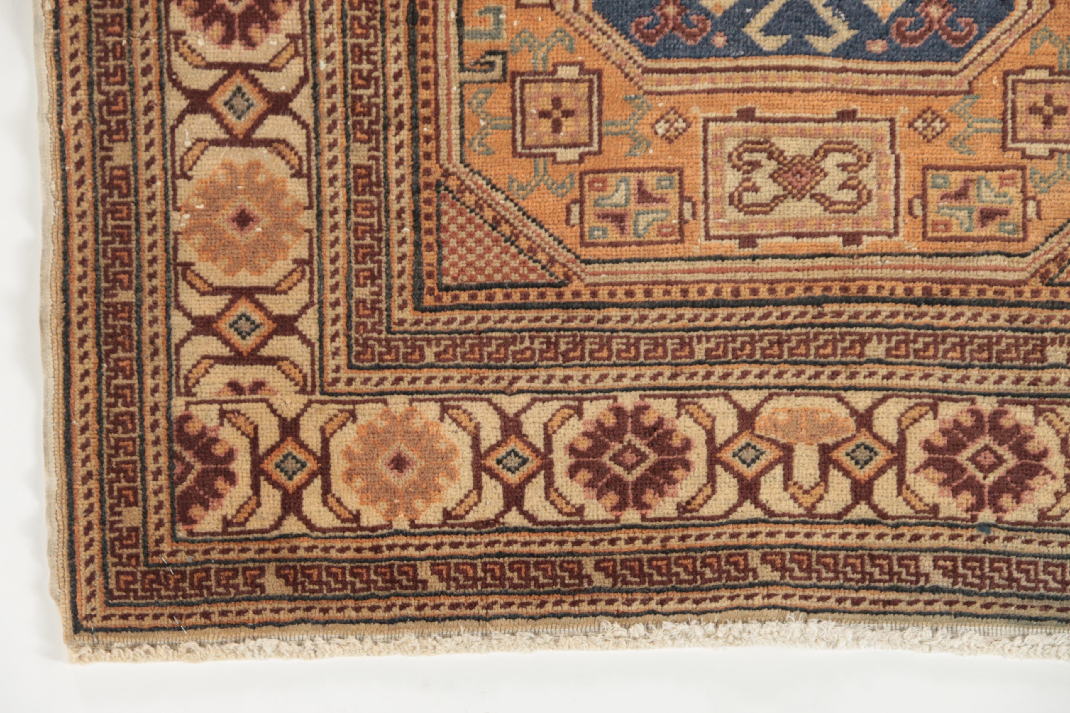 Hand-Knotted Turkish Wool Area Rug