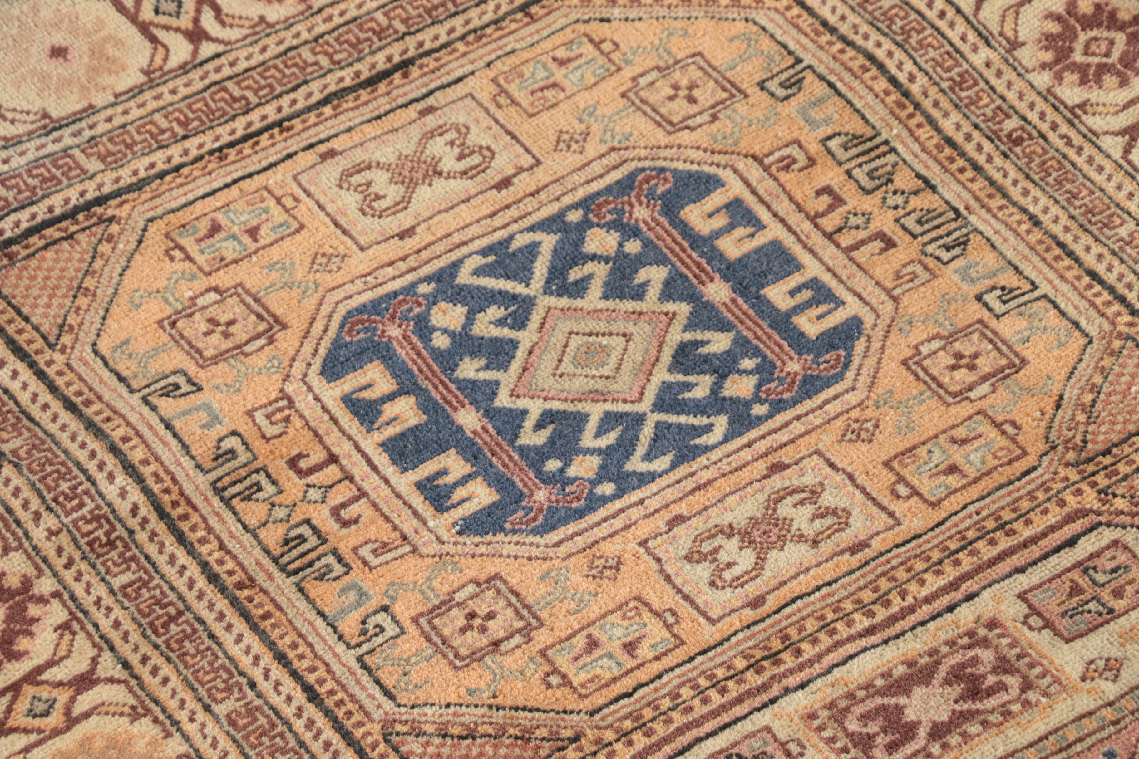 Hand-Knotted Turkish Wool Area Rug