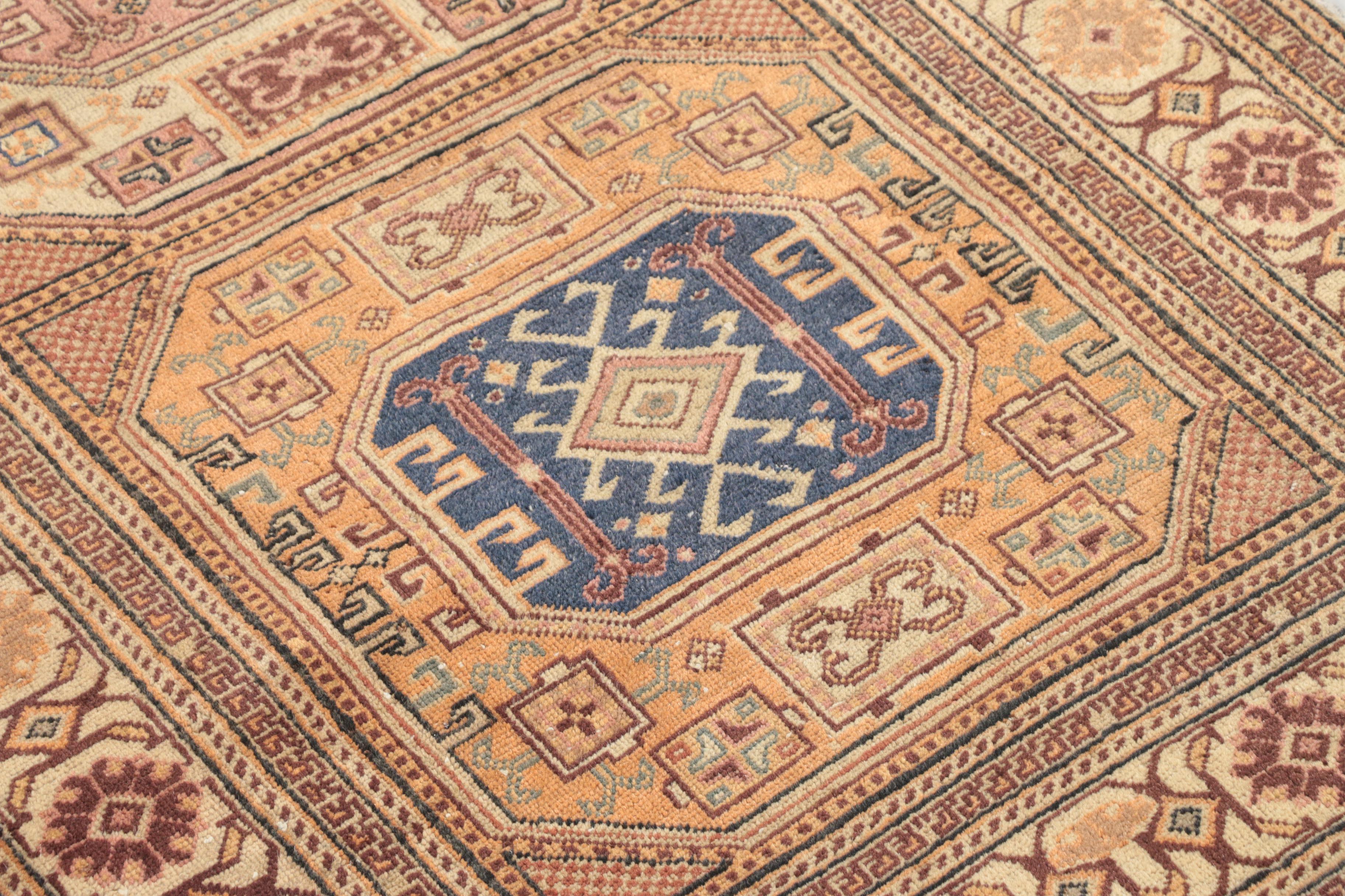Hand-Knotted Turkish Wool Area Rug