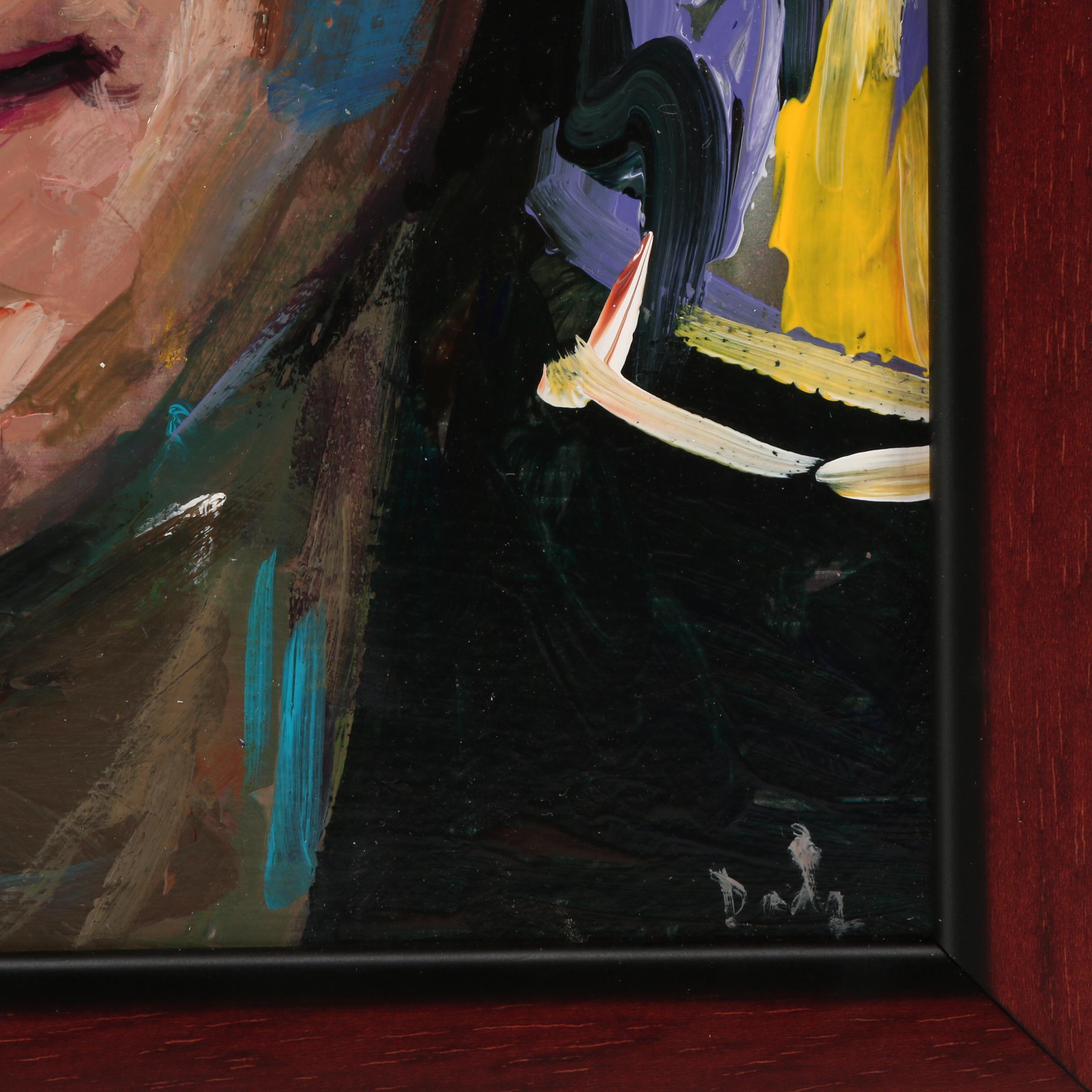 Adam Deda Oil Portrait Oil Painting of John Lennon "Imagine"