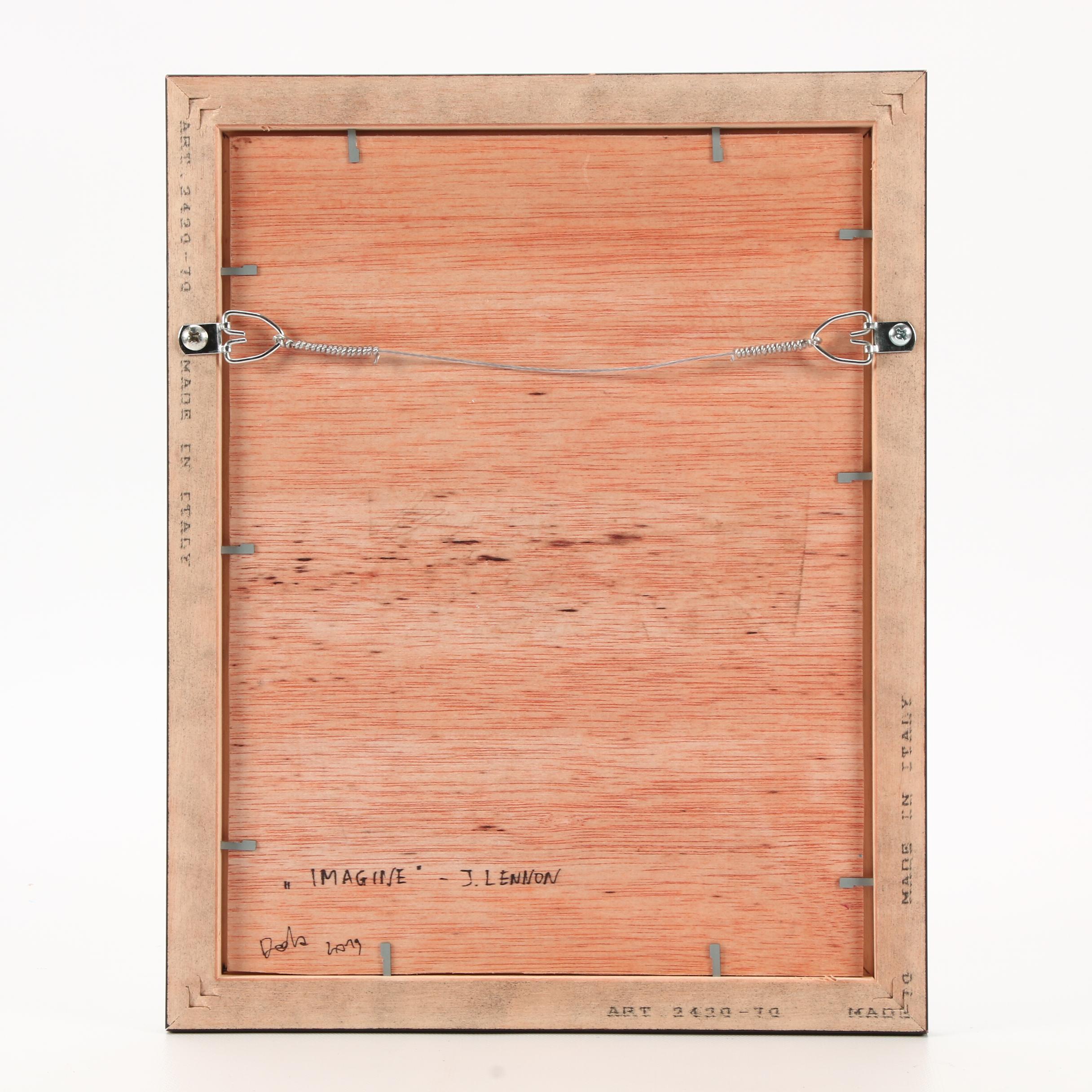 Adam Deda Oil Portrait Oil Painting of John Lennon "Imagine"