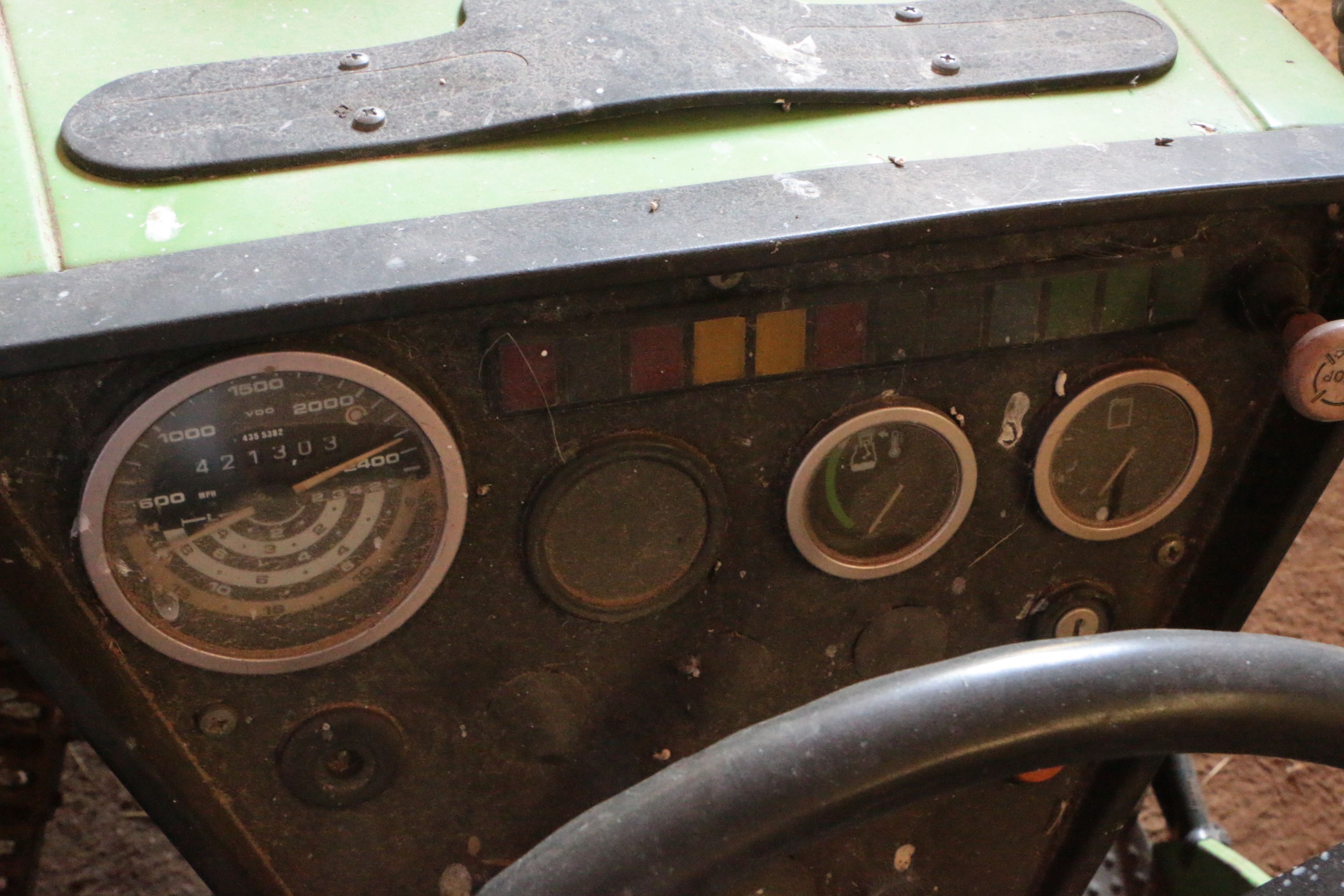 Deutz-Allis 6240 Tractor with Bush Hog 2400 QT Loader, Late 20th Century