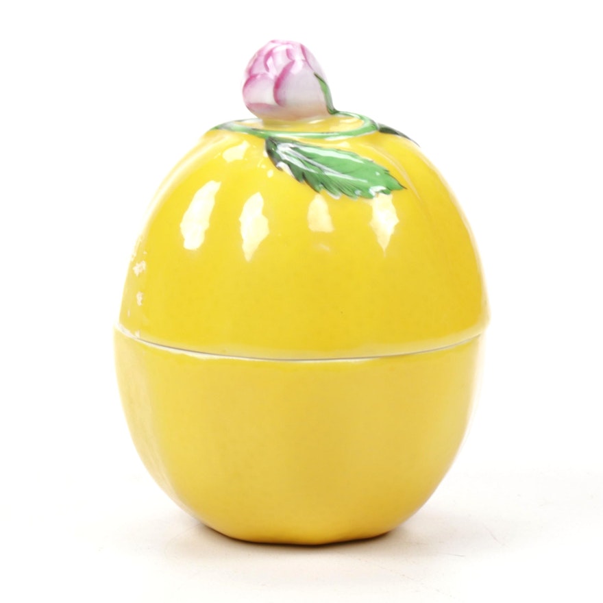 Herend Lemon Porcelain Trinket Box