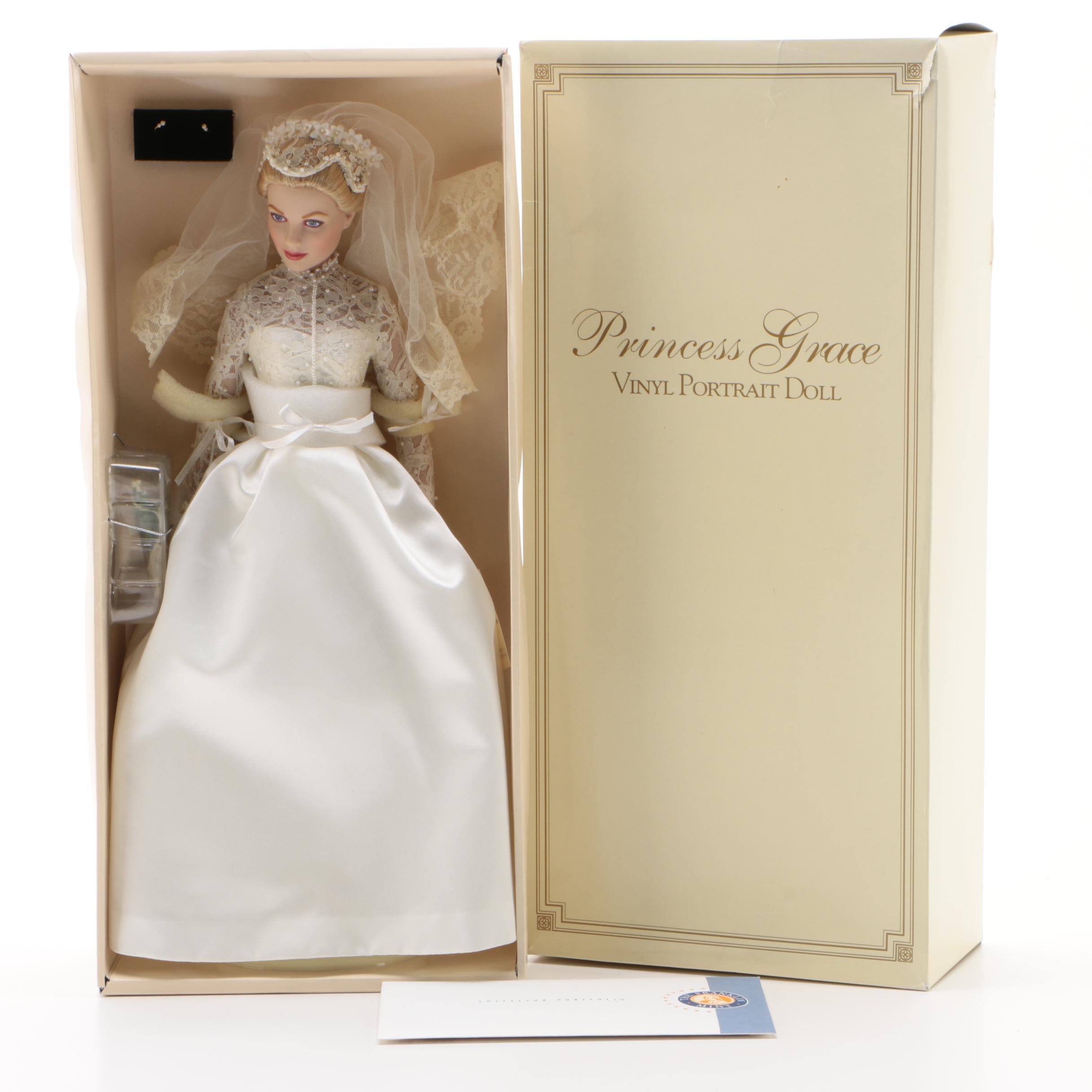 The Franklin Mint "Princess Grace" Vinyl Portrait Doll with Box, Late 20th C.