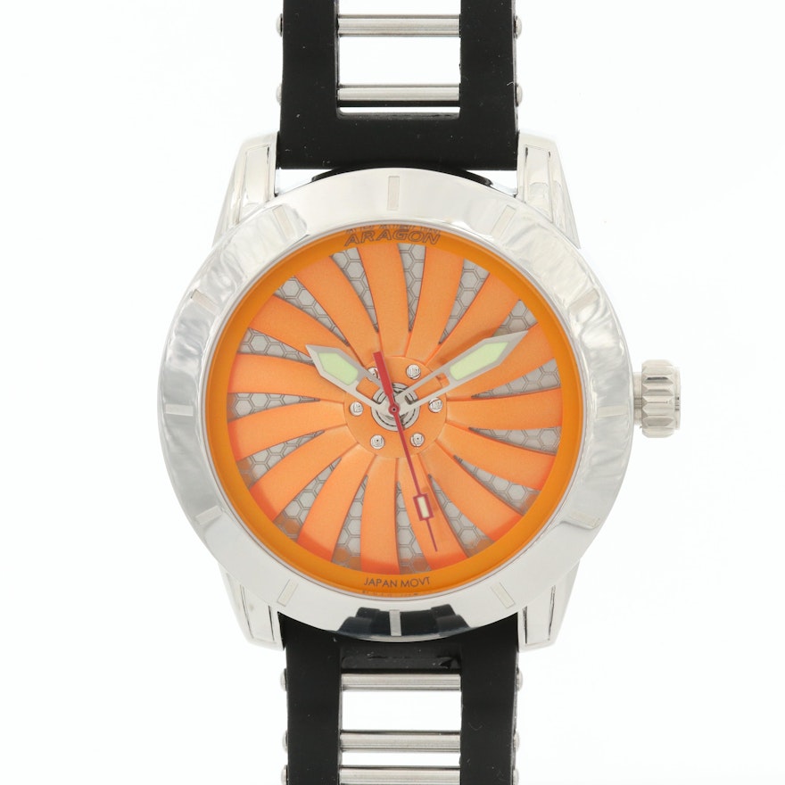 Aragon Time Machine Stainless Steel Automatic Wristwatch
