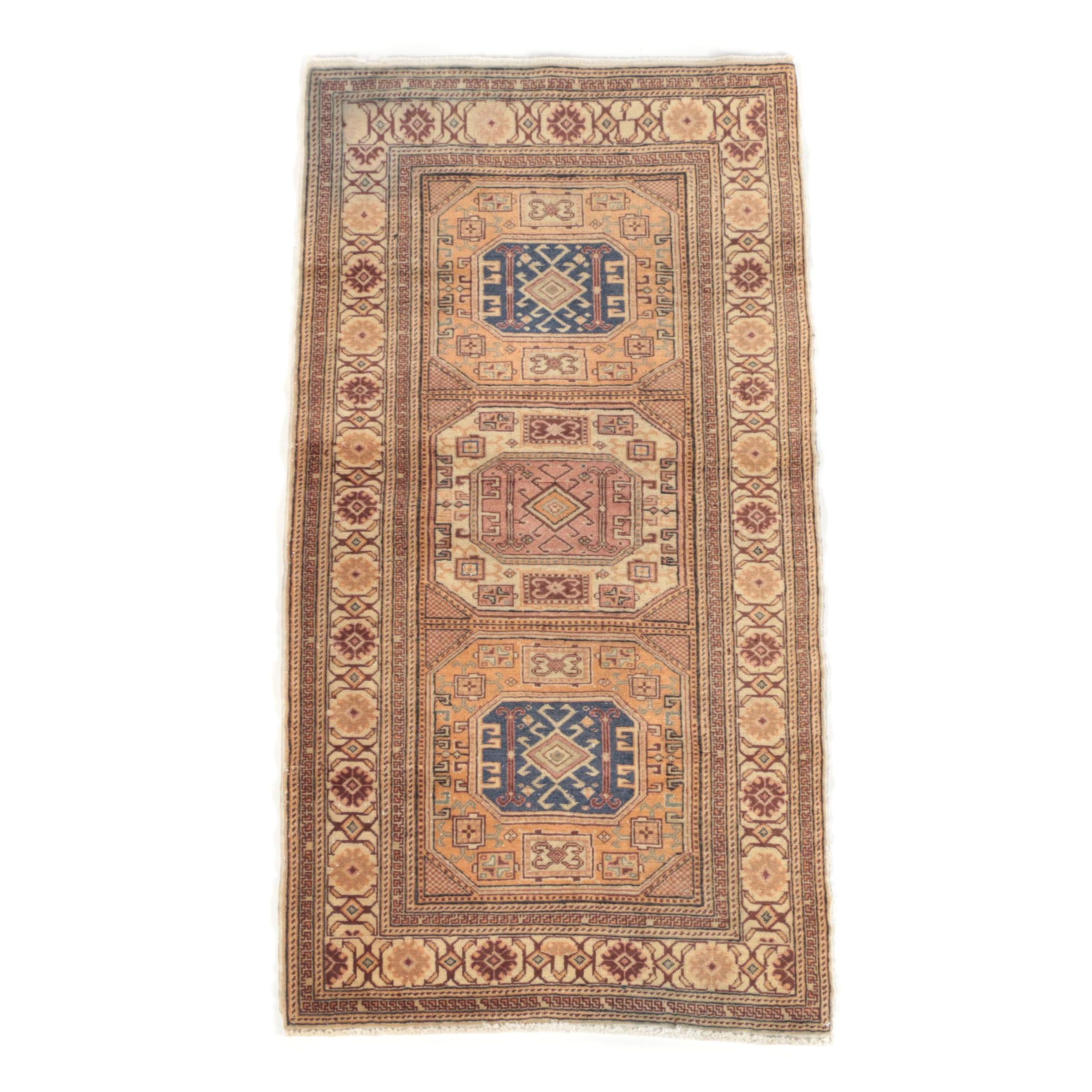 Hand-Knotted Turkish Wool Area Rug