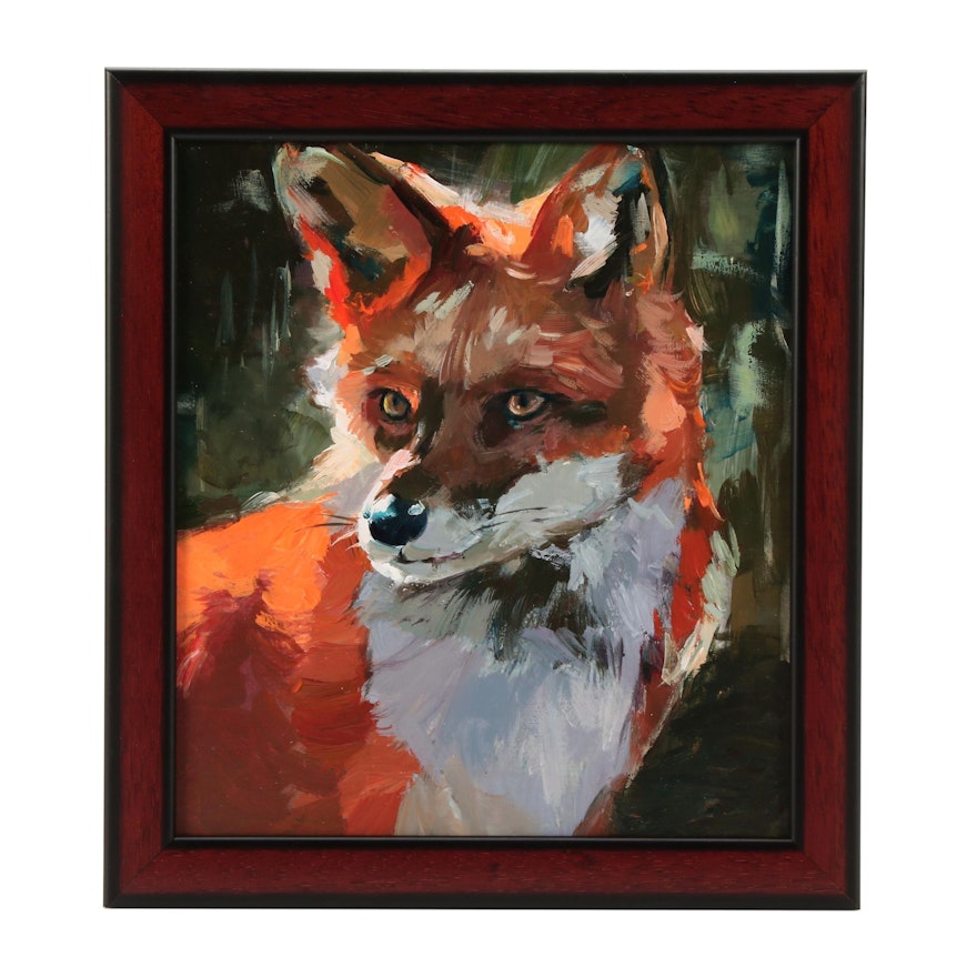 Adam Deda Oil Painting "Red Fox"