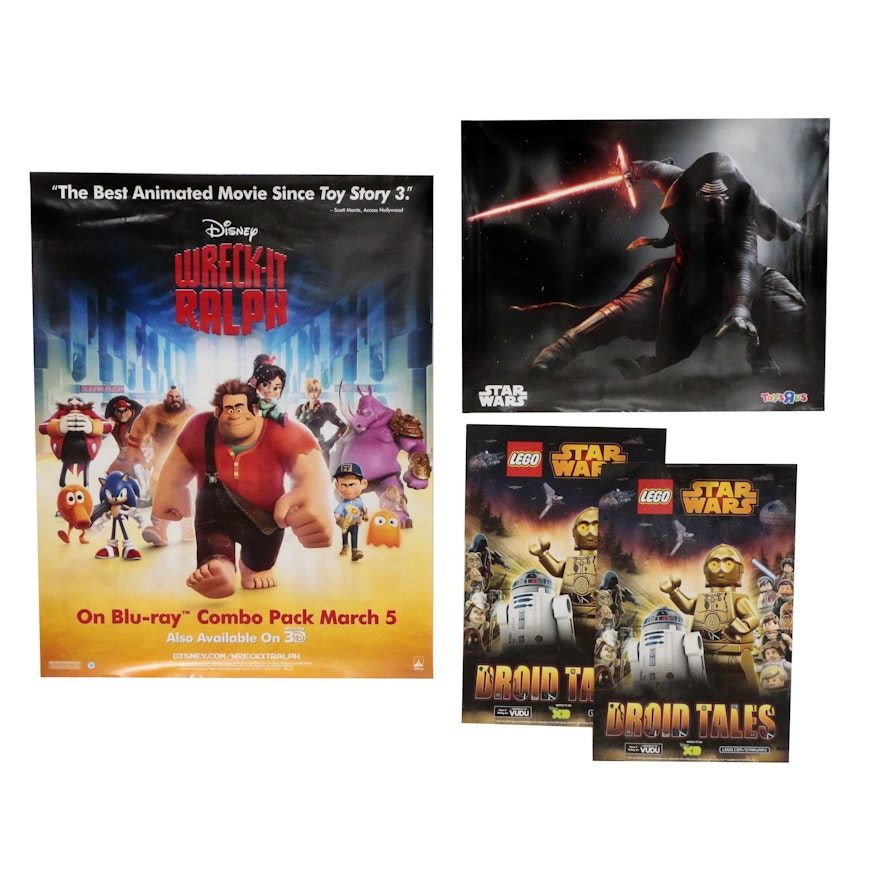 "Lego Star Wars: Droid Tales" and "Wreck It Ralph" Promotional Mini Posters