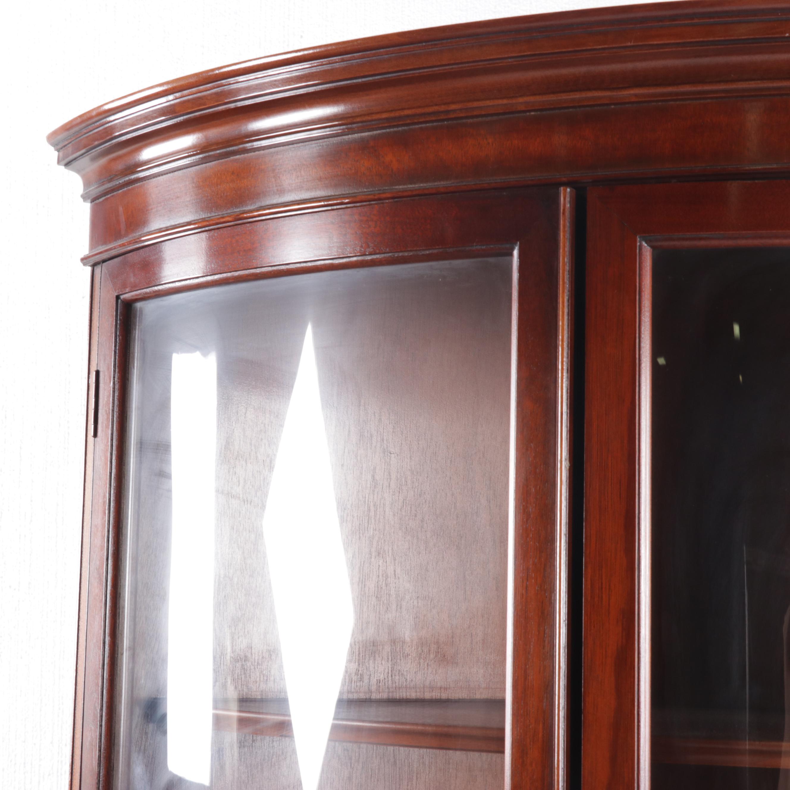 Thomasville Mahogany Corner China Cabinet
