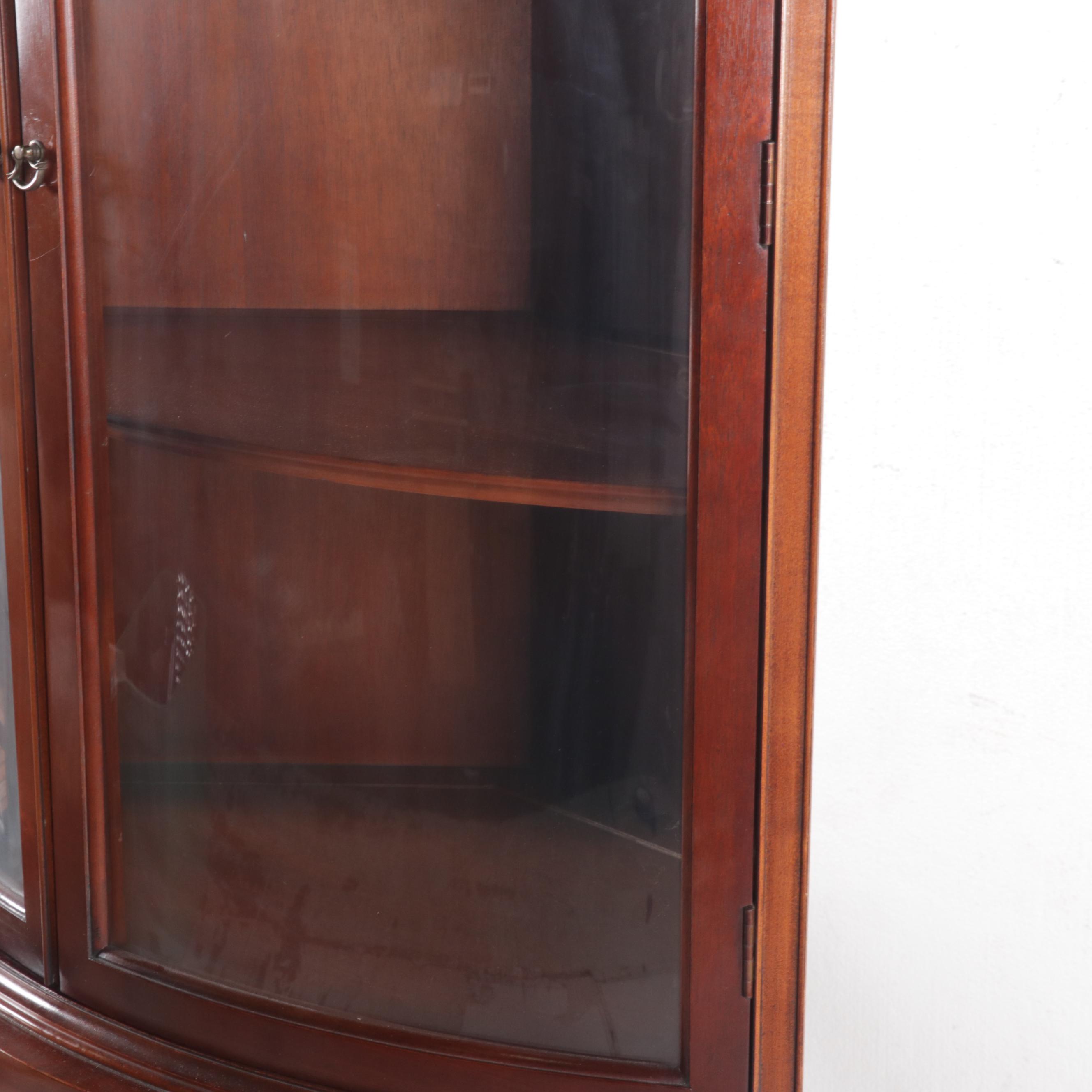 Thomasville Mahogany Corner China Cabinet