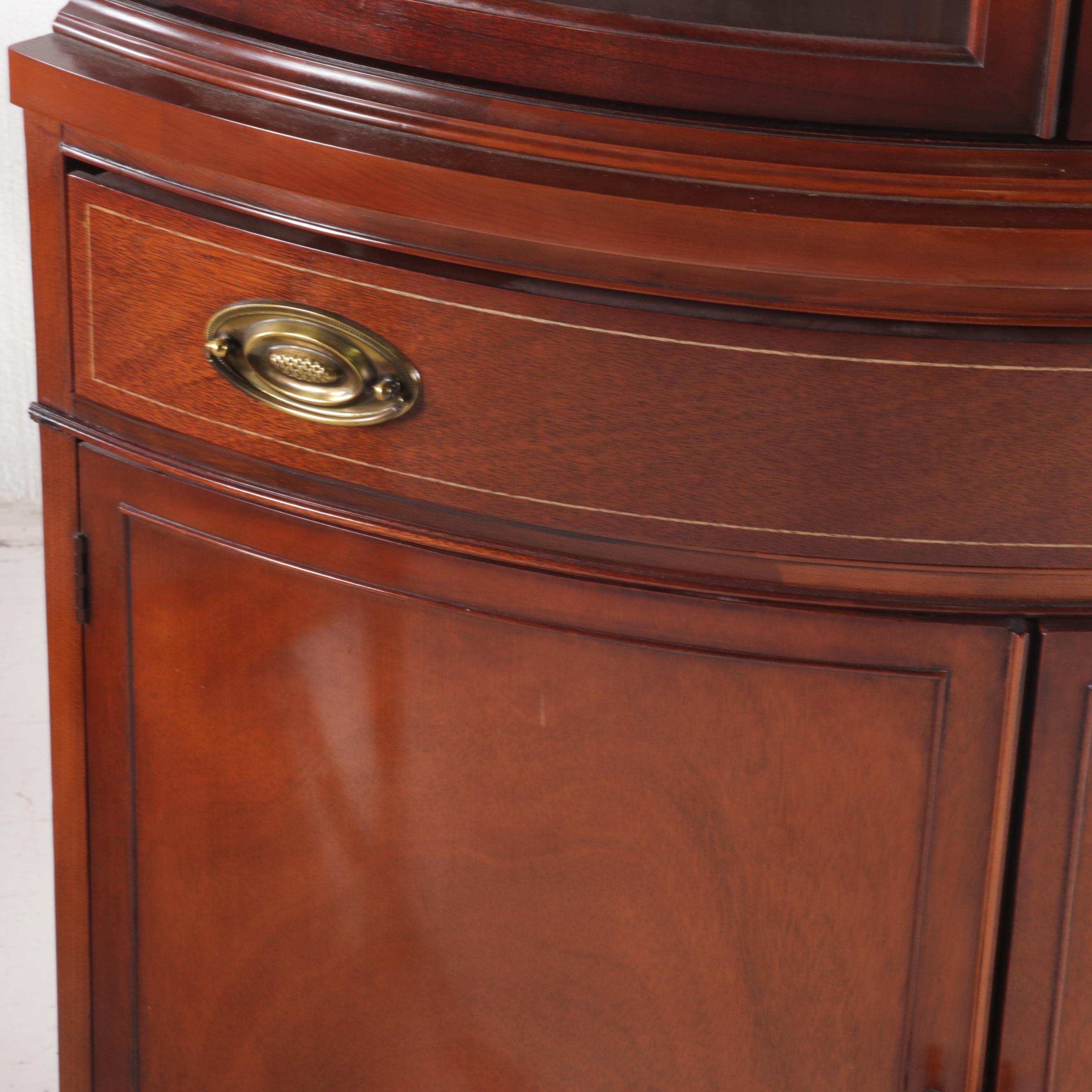 Thomasville Mahogany Corner China Cabinet