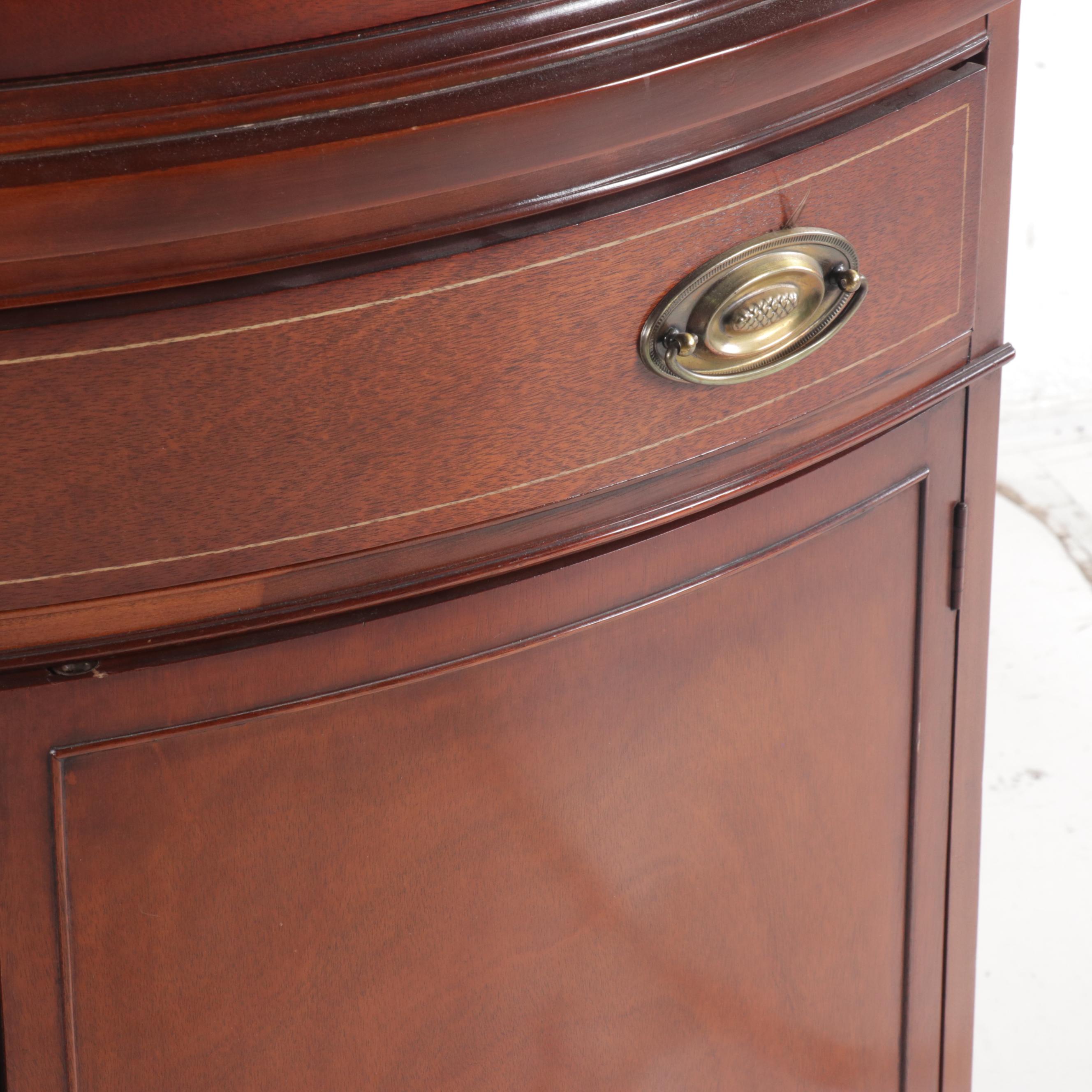 Thomasville Mahogany Corner China Cabinet