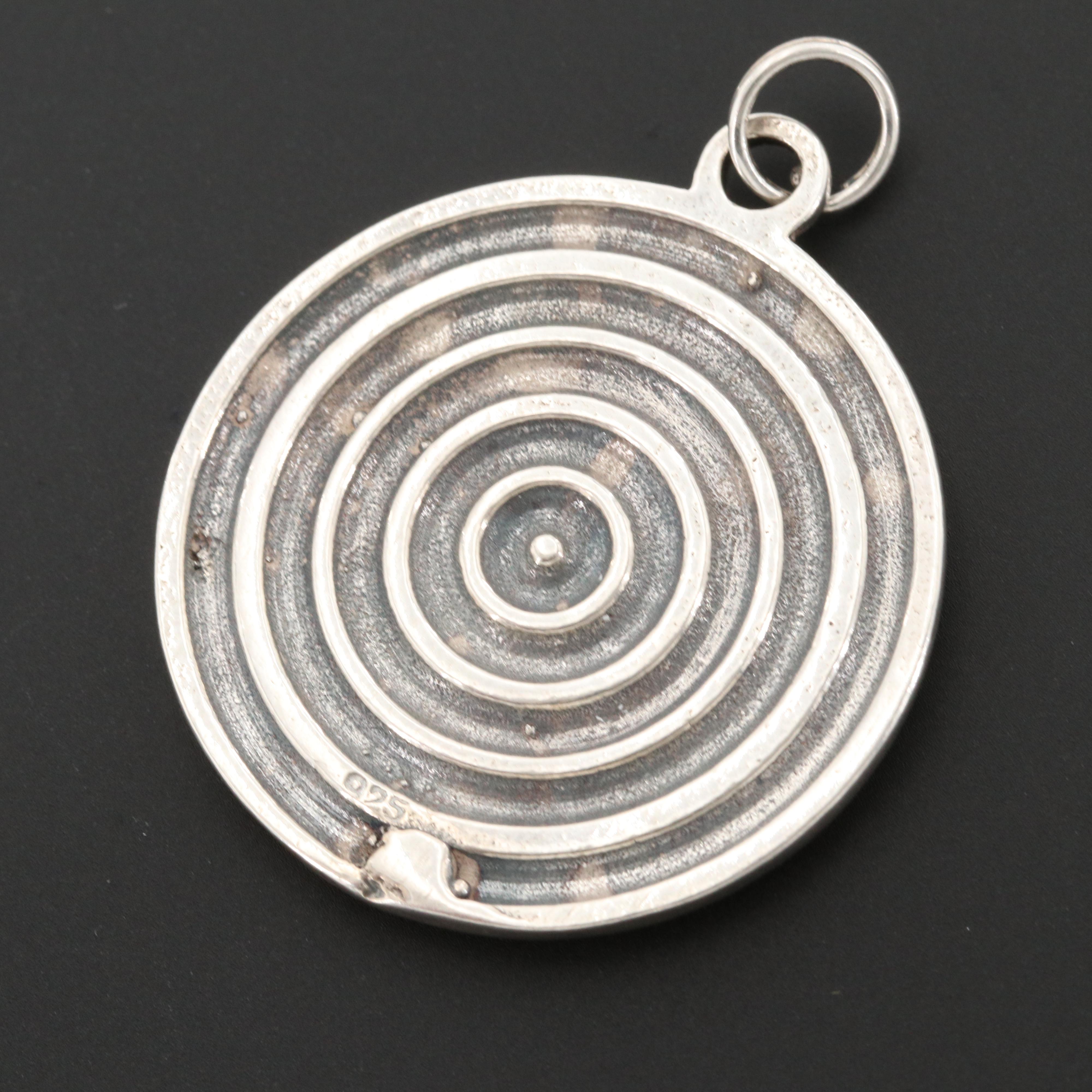 Sterling Silver Owl of Athena Pendant