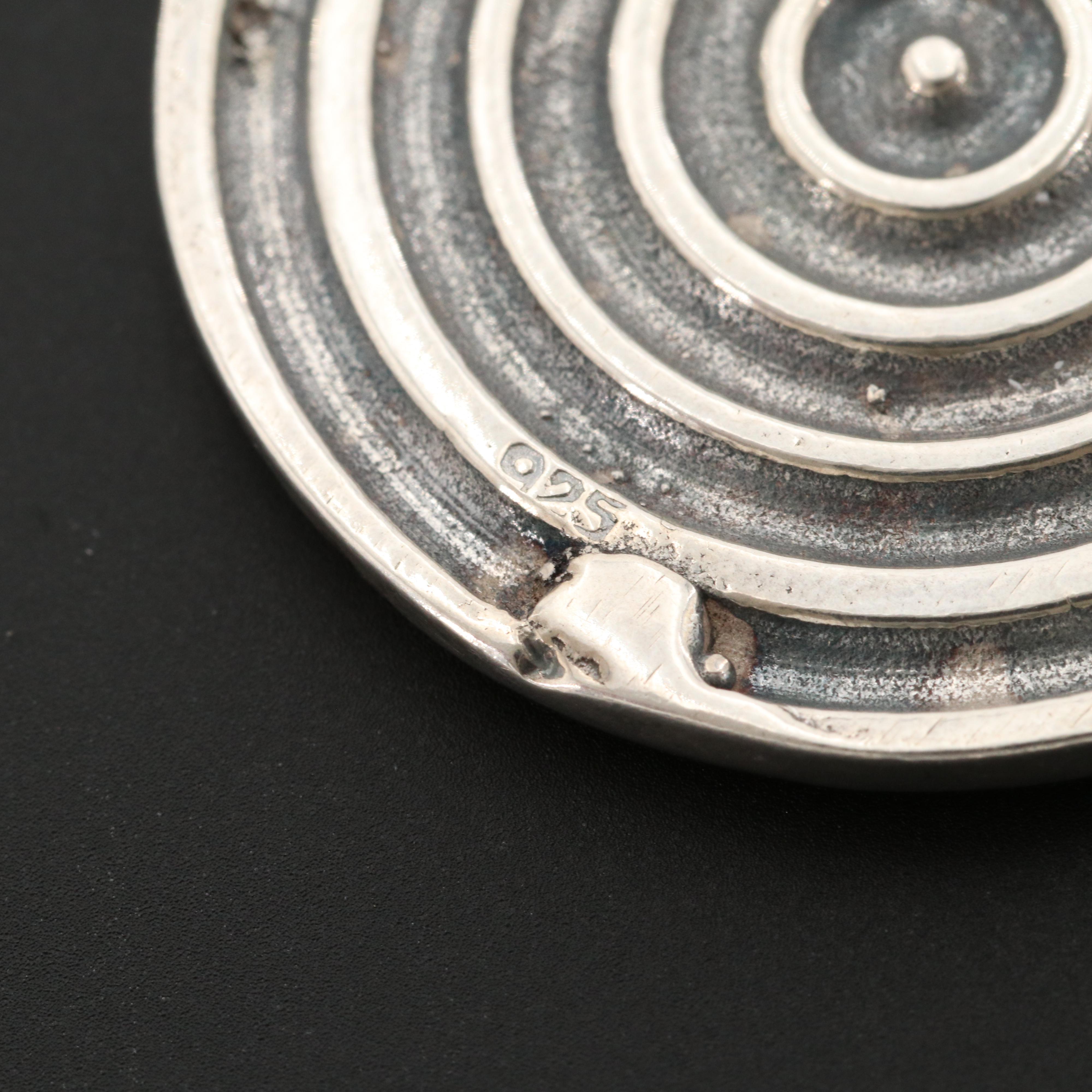 Sterling Silver Owl of Athena Pendant