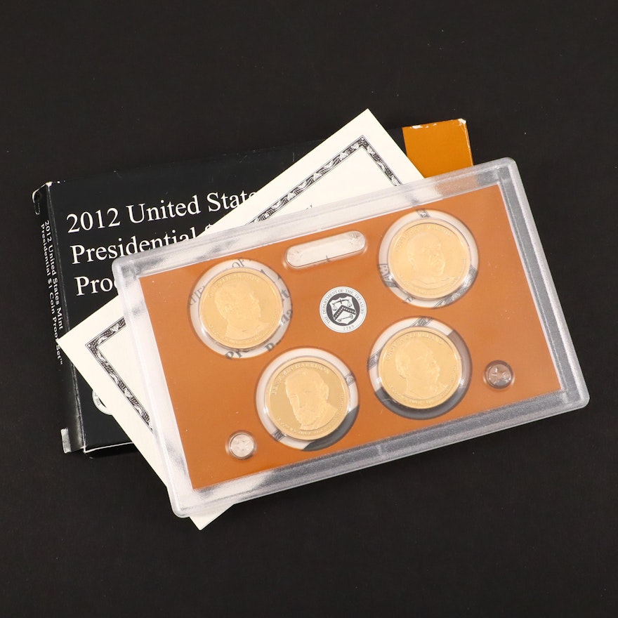 2012 U.S. Mint Presidental $1 Coin Proof Set