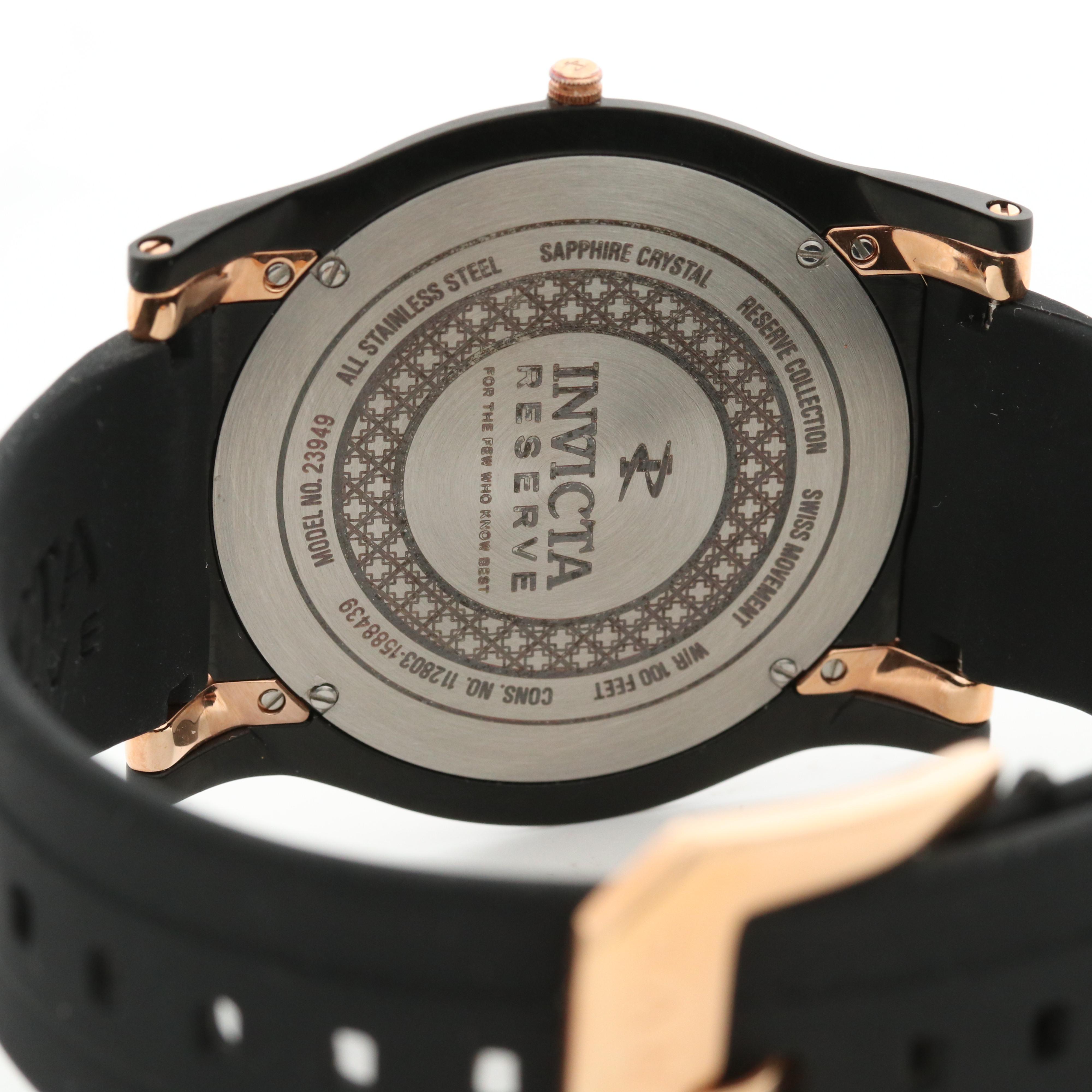 Invicta Reserve Slim Gold Tone Quartz Watch