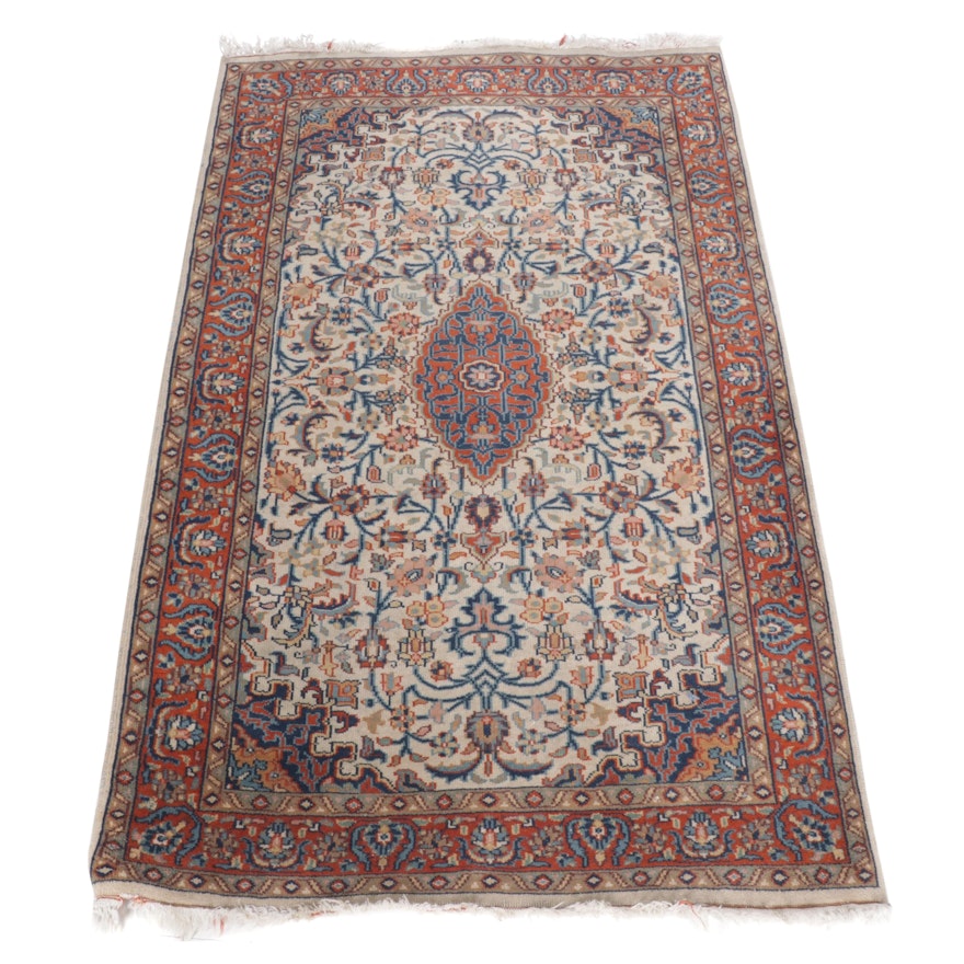 Hand-Knotted Indo Persian Kerman Rug