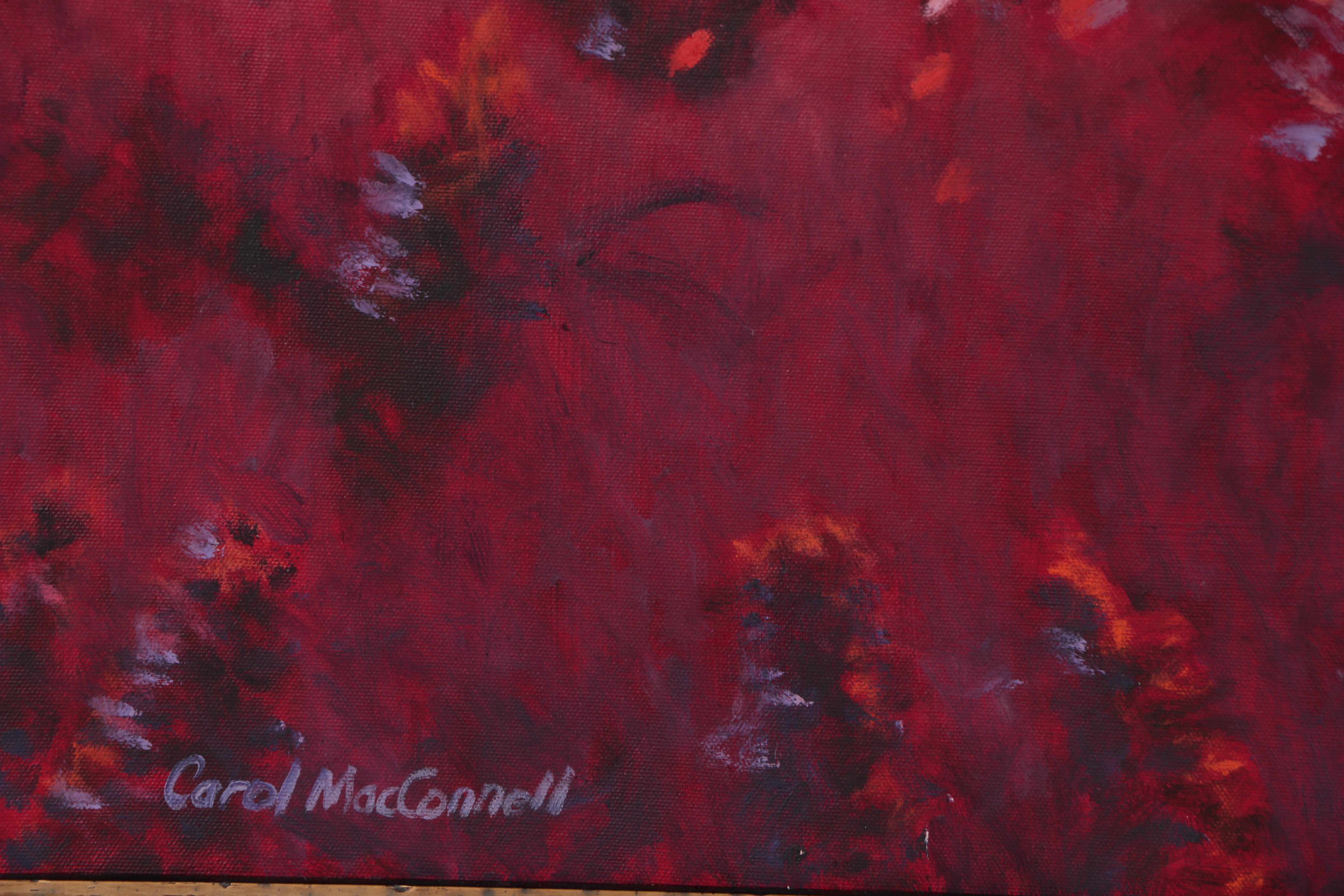 Carol MacConnell Oil Painting "Landscape with Flowers"