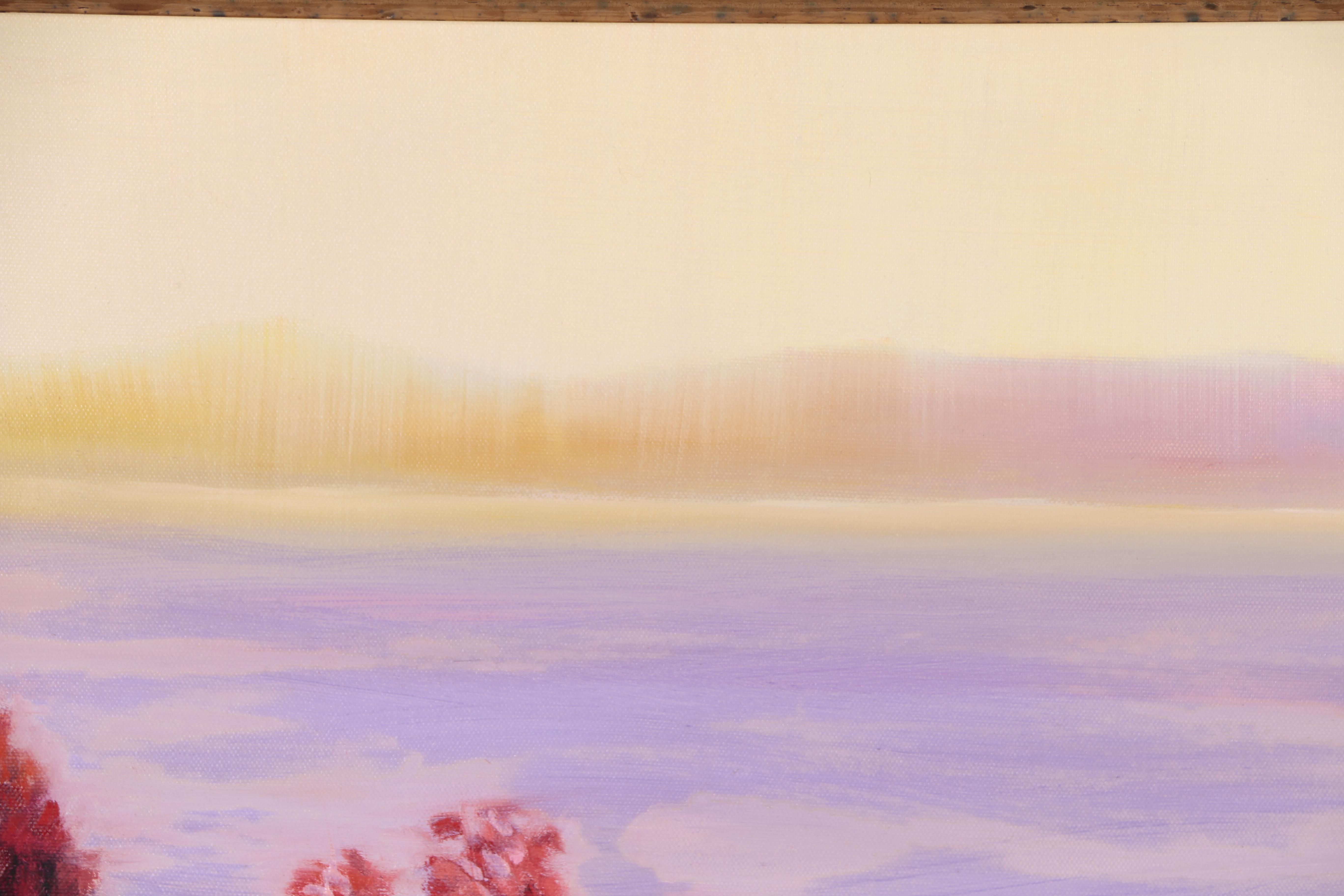 Carol MacConnell Oil Painting "Landscape with Flowers"