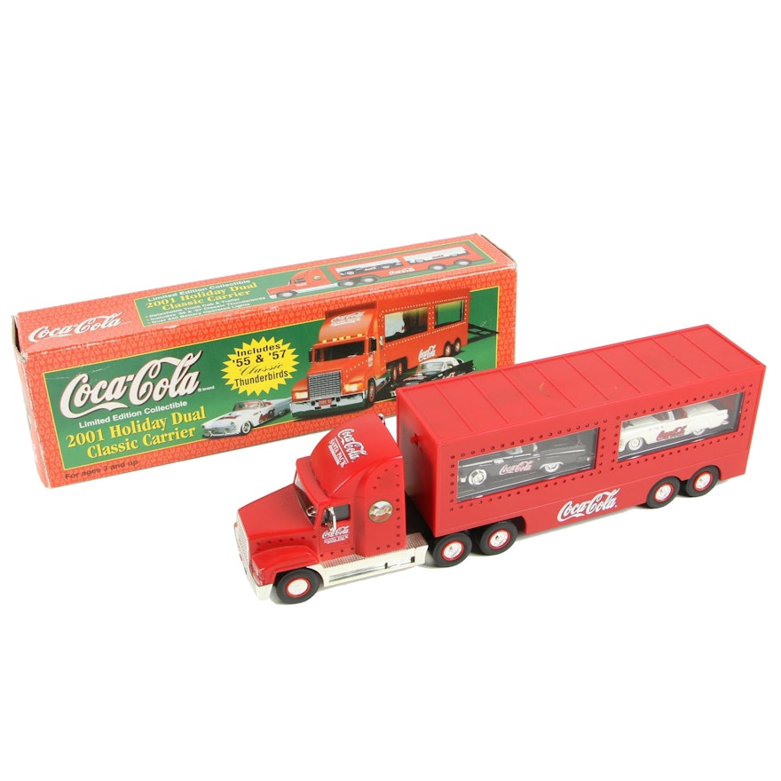 Coca-Cola Holiday Dual Classic Carrier Truck and Trailer