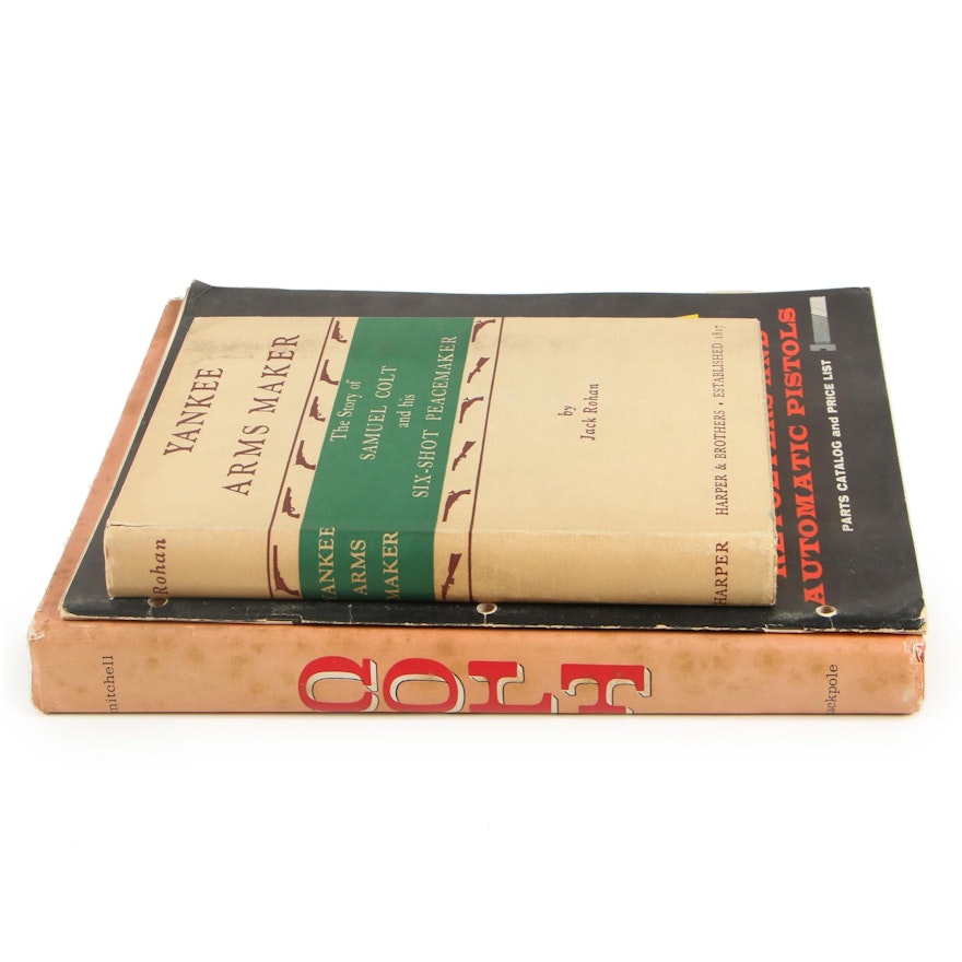 Firearms Books including "Colt" by James L. Mitchell, 1959