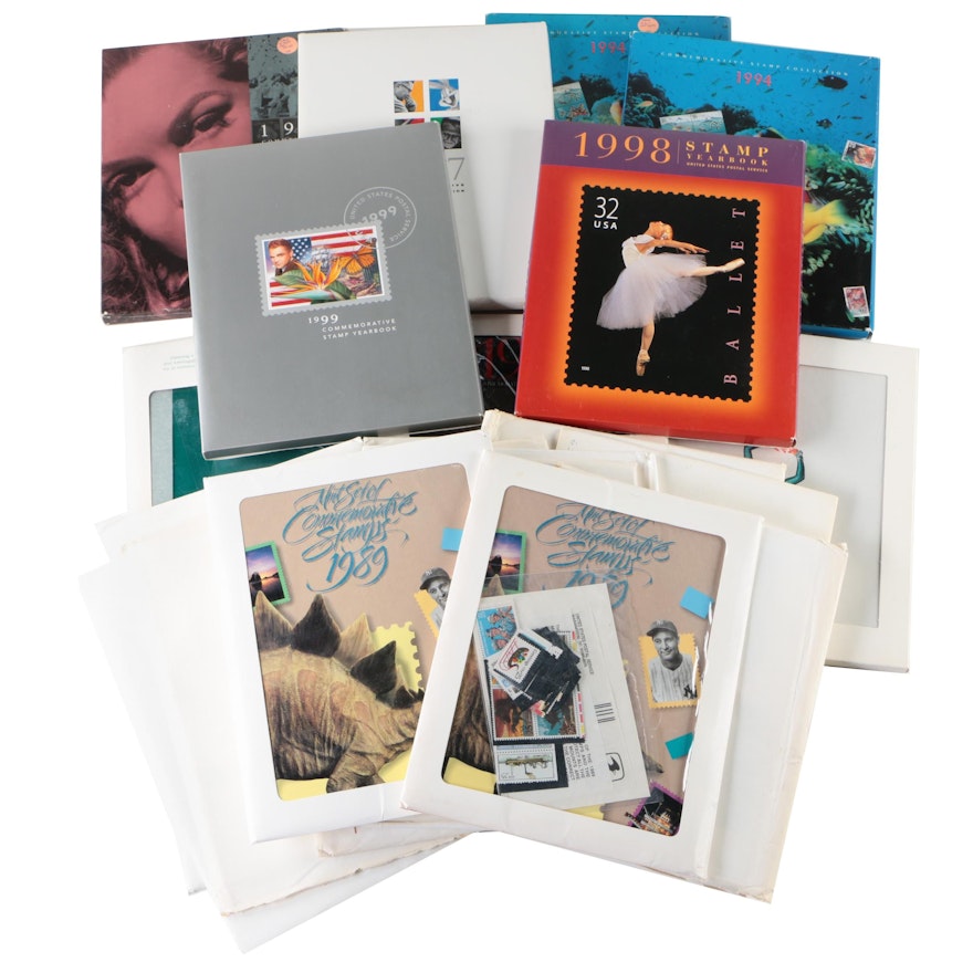 Twenty-Two USPS Commemorative, Definitive, and Yearbook Stamp Sets