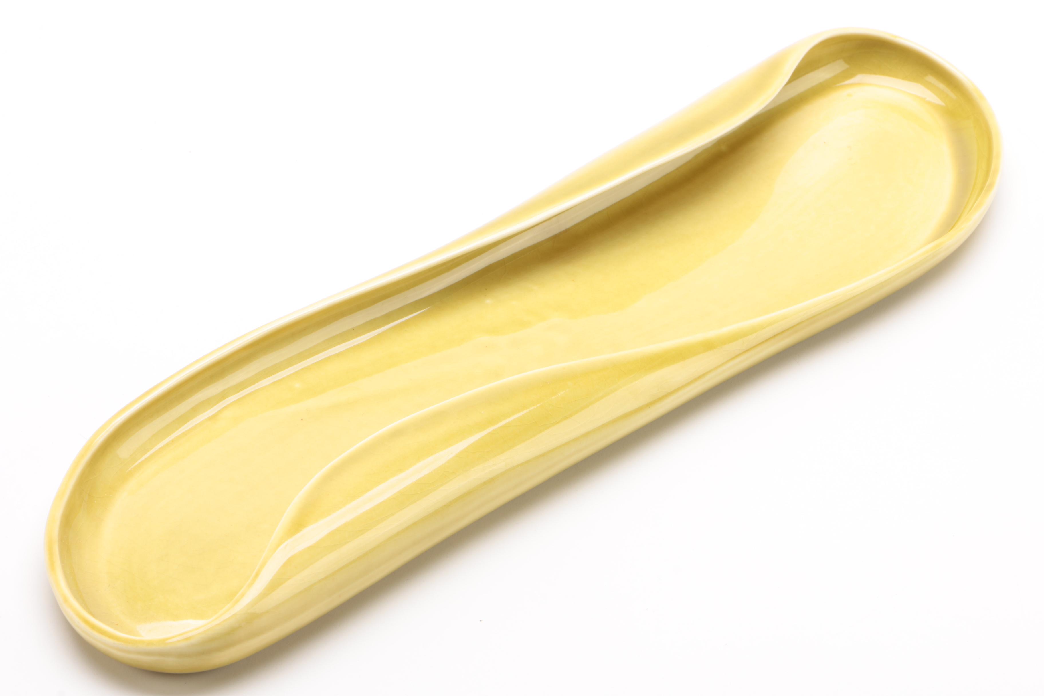 Russel Wright "American Modern" Chartreuse Ceramic Serveware, 1939-1959